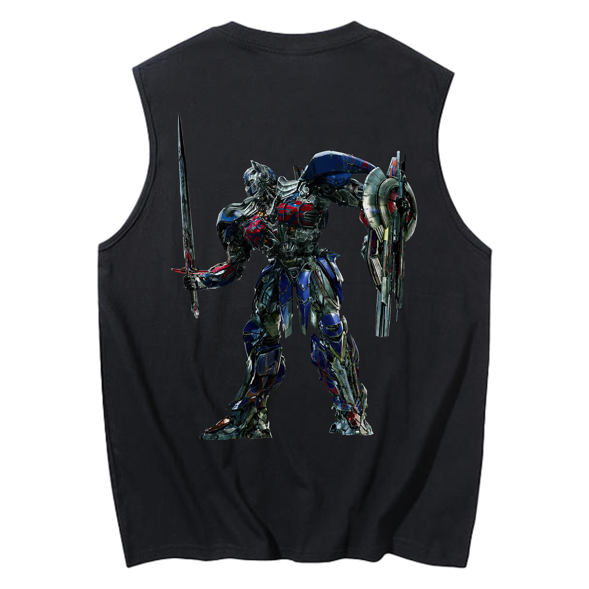 （画像用） Transformers トランスフォーマー コットン100％タンクトップ（背面プリント）