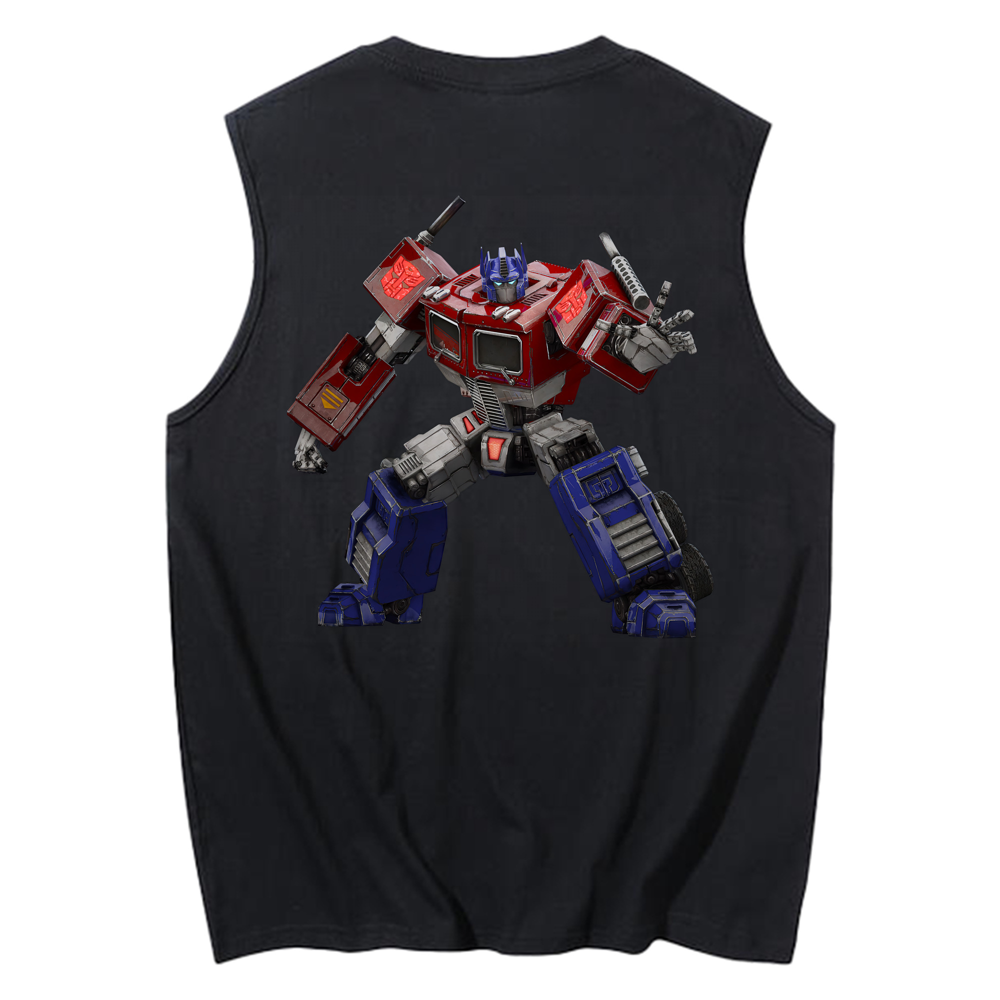 （画像用） Transformers トランスフォーマー コットン100％タンクトップ（背面プリント）