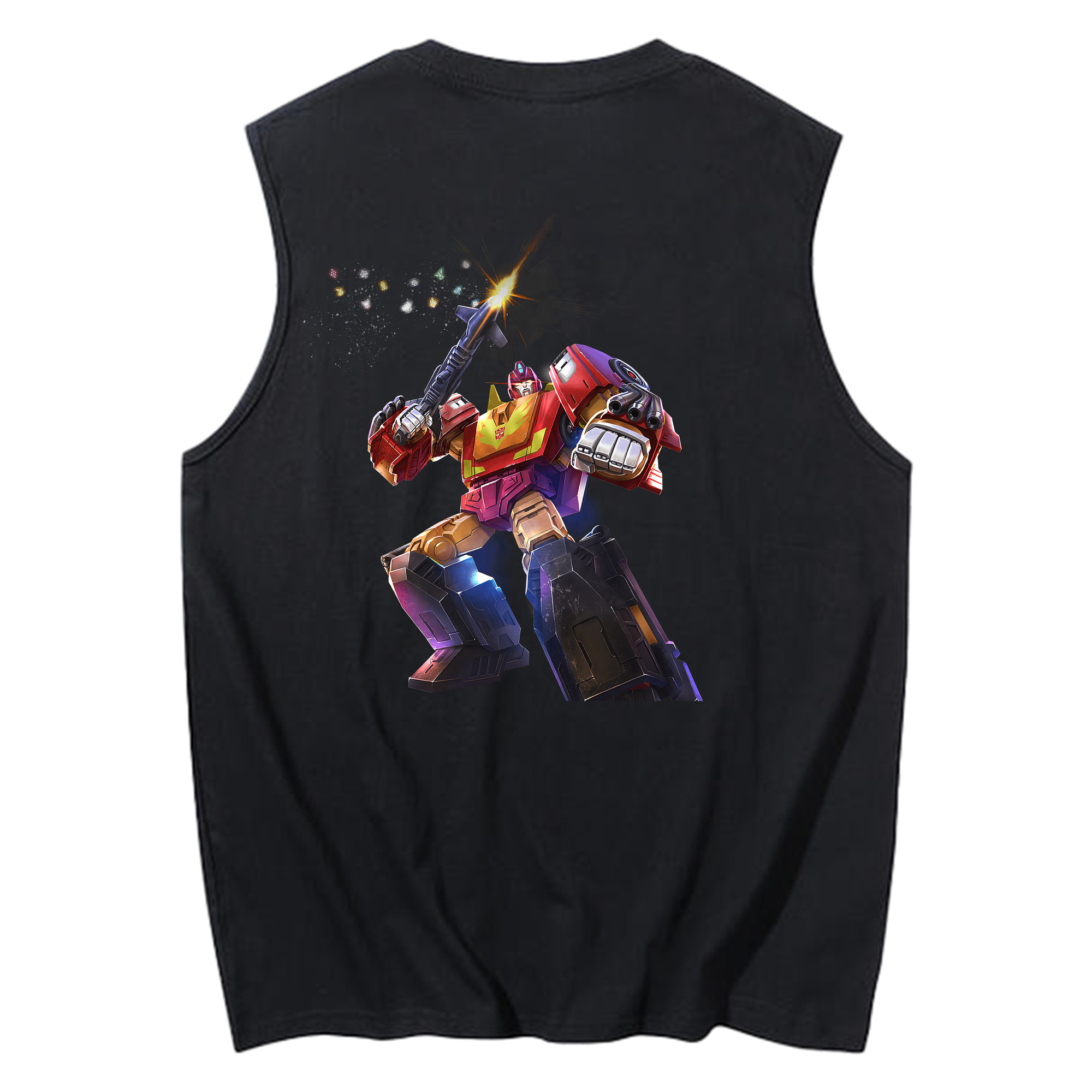 （画像用） Transformers トランスフォーマー コットン100％タンクトップ（背面プリント）