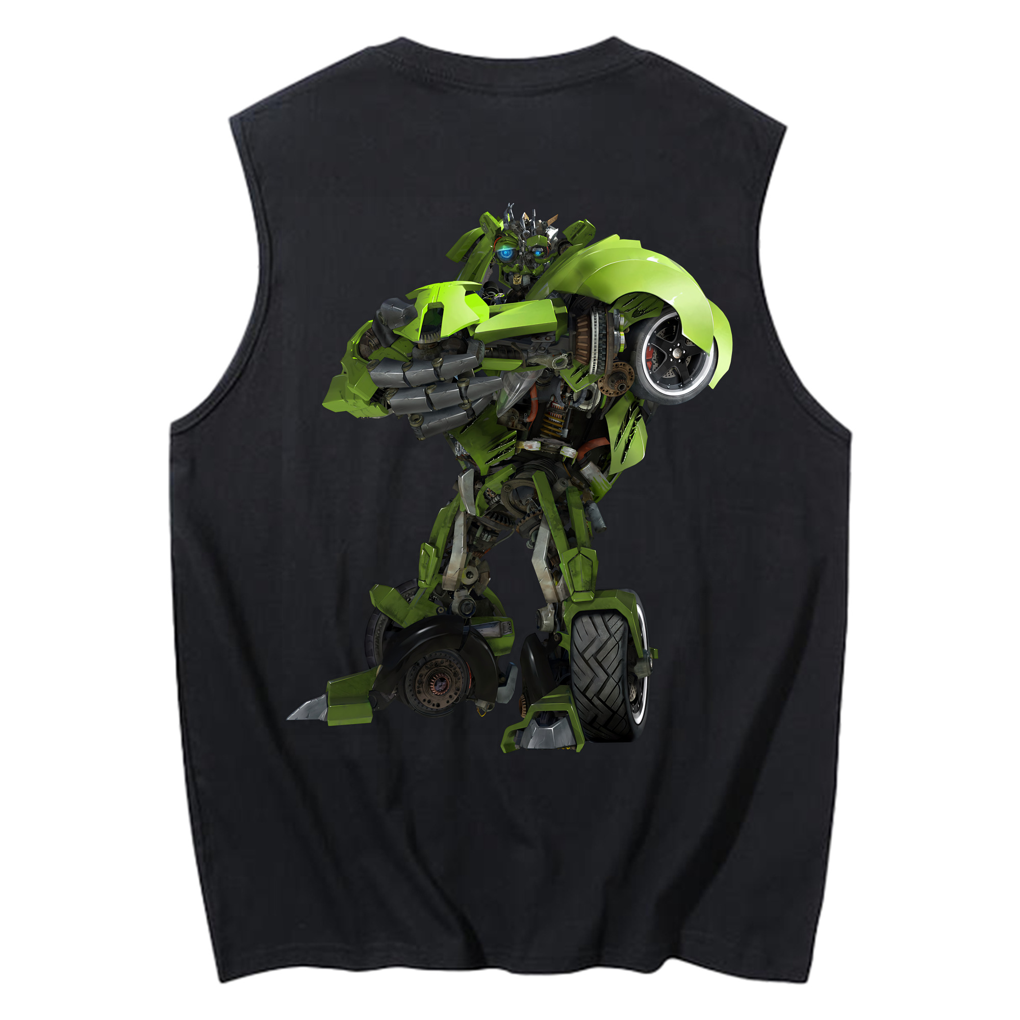 （画像用） Transformers トランスフォーマー コットン100％タンクトップ（背面プリント）