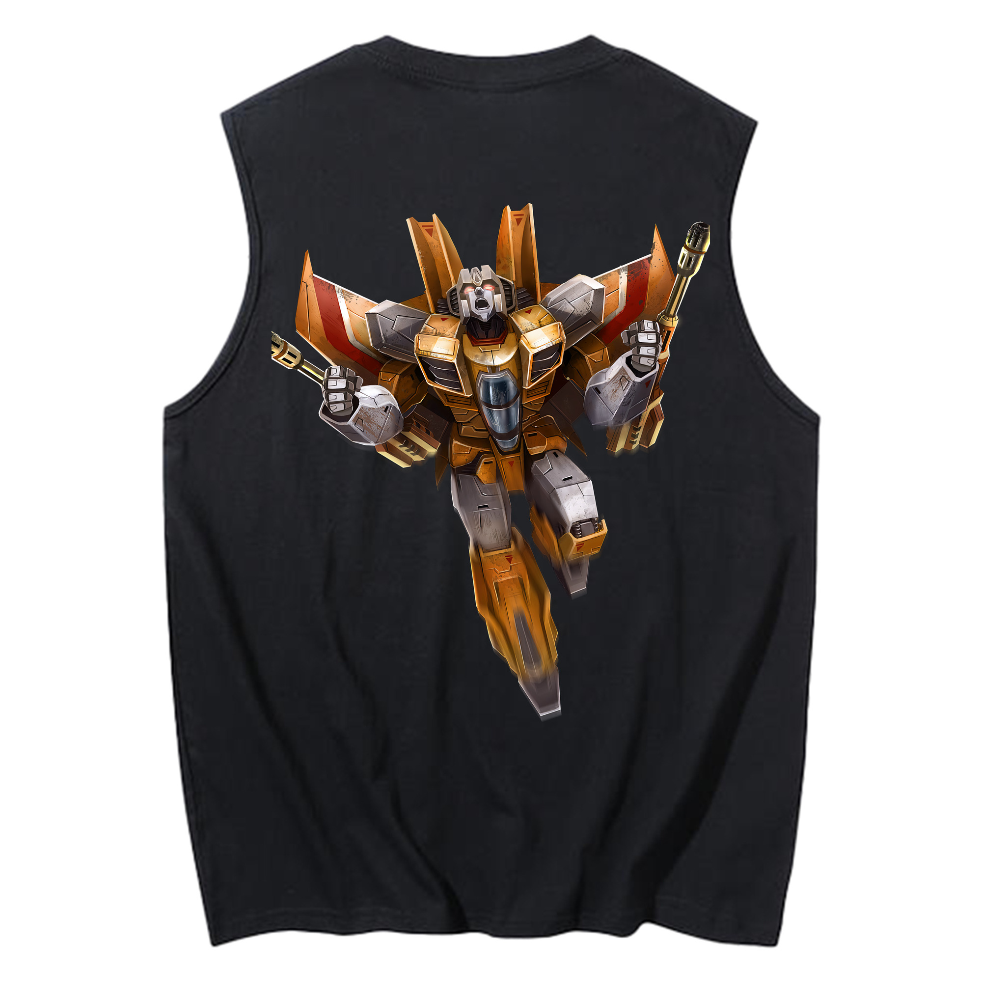 （画像用） Transformers トランスフォーマー コットン100％タンクトップ（背面プリント）
