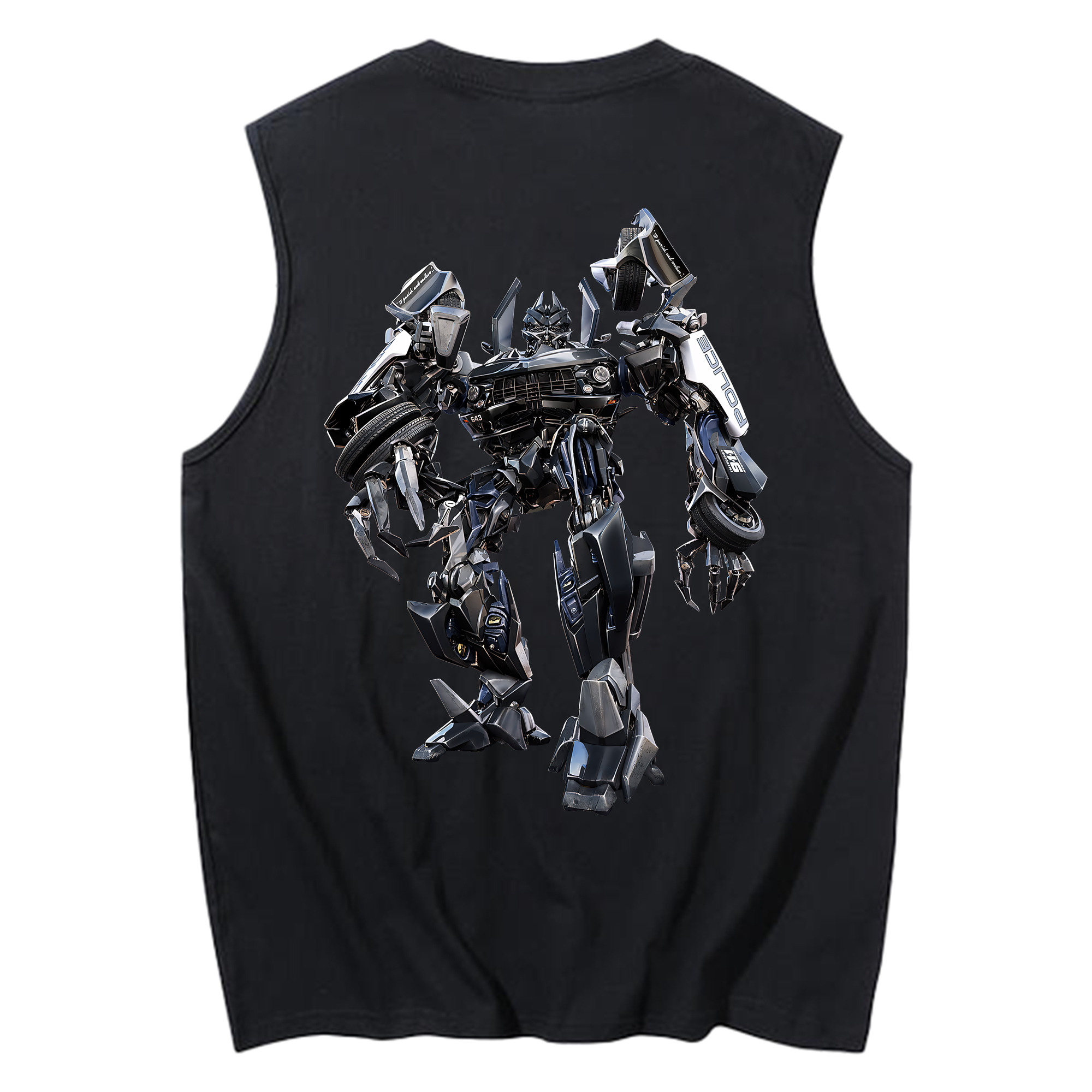 （画像用） Transformers トランスフォーマー コットン100％タンクトップ（背面プリント）