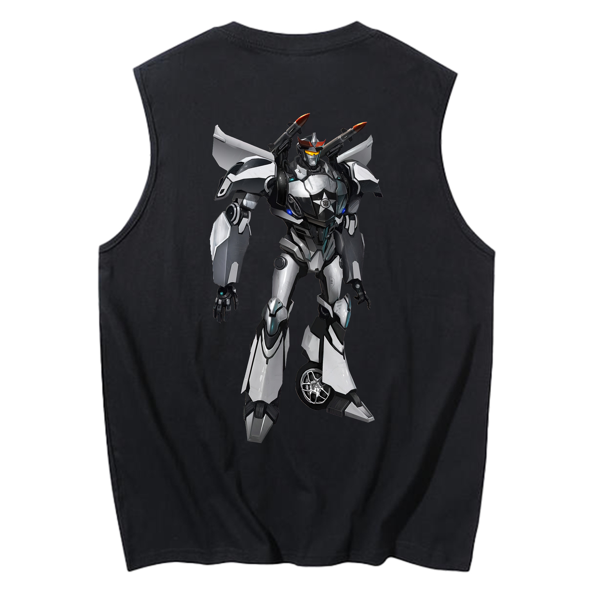 （画像用） Transformers トランスフォーマー コットン100％タンクトップ（背面プリント）