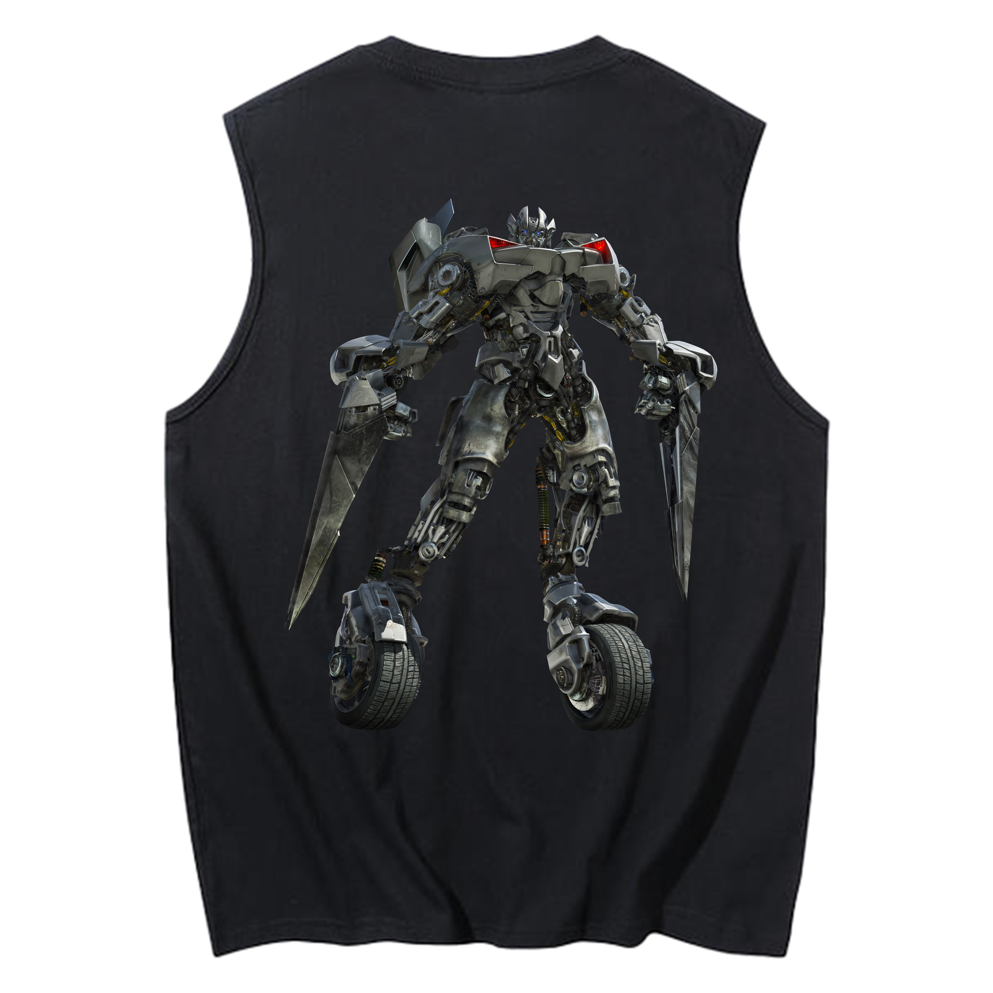 （画像用） Transformers トランスフォーマー コットン100％タンクトップ（背面プリント）