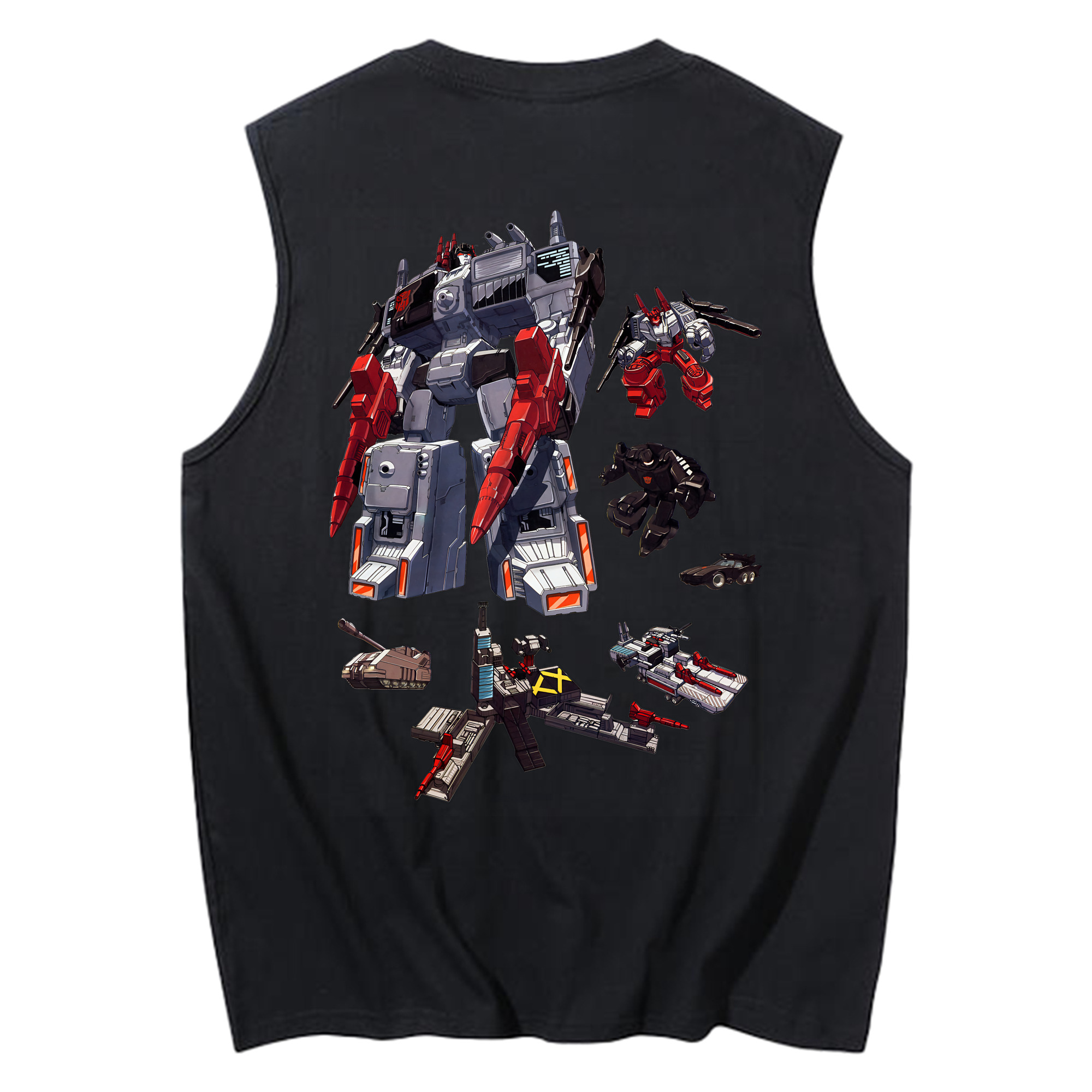 （画像用） Transformers トランスフォーマー コットン100％タンクトップ（背面プリント）