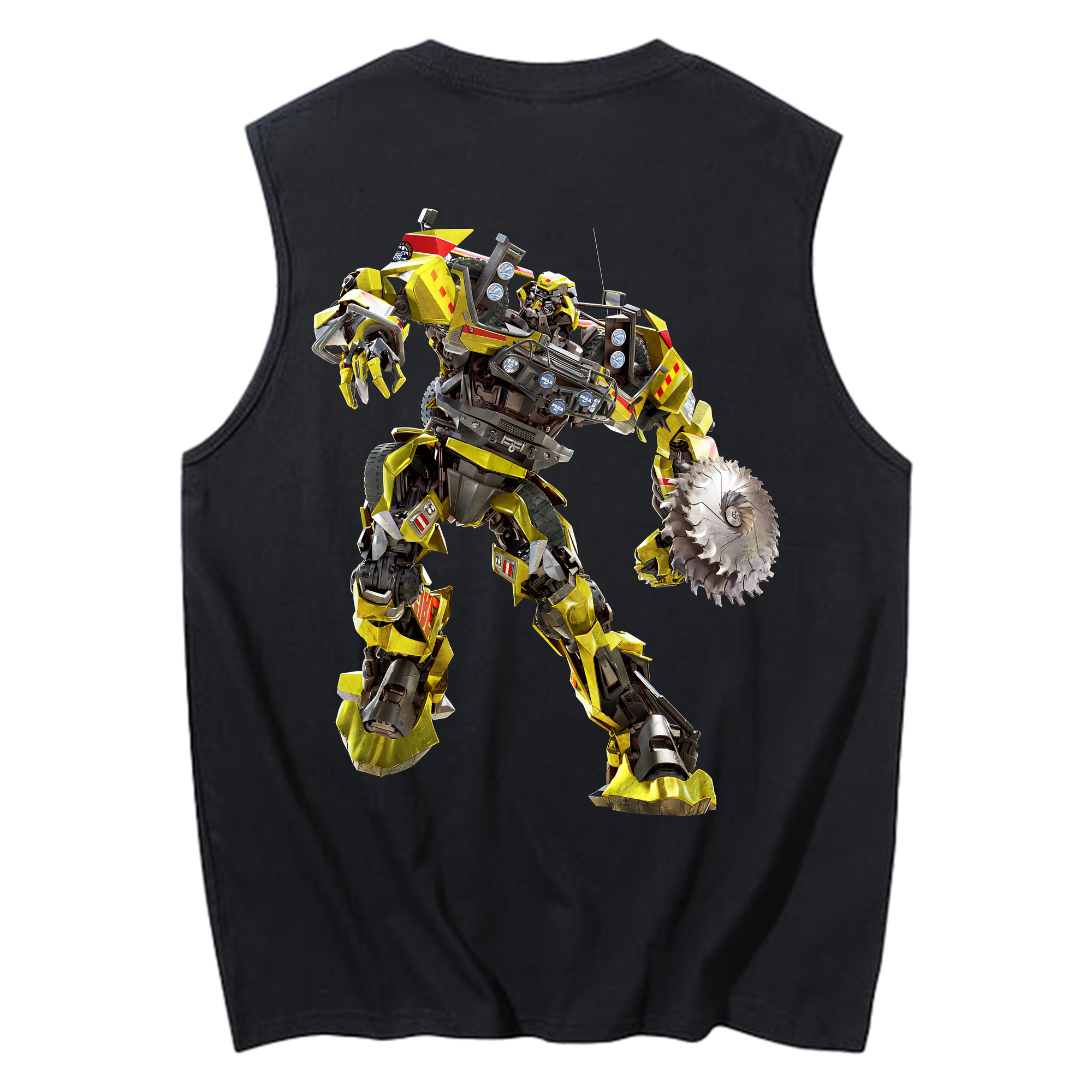 （画像用） Transformers トランスフォーマー コットン100％タンクトップ（背面プリント）