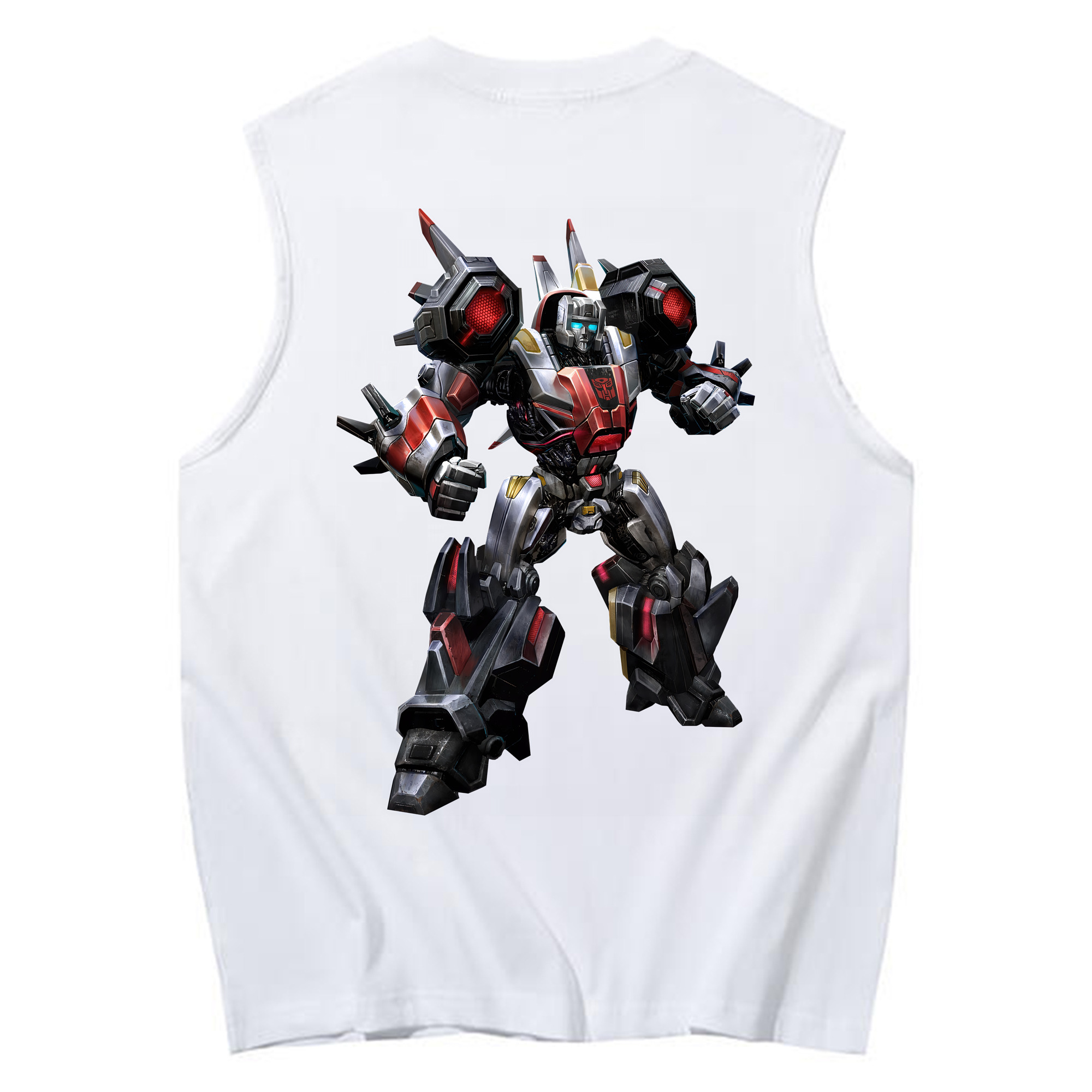 （画像用） Transformers トランスフォーマー コットン100％タンクトップ（背面プリント）