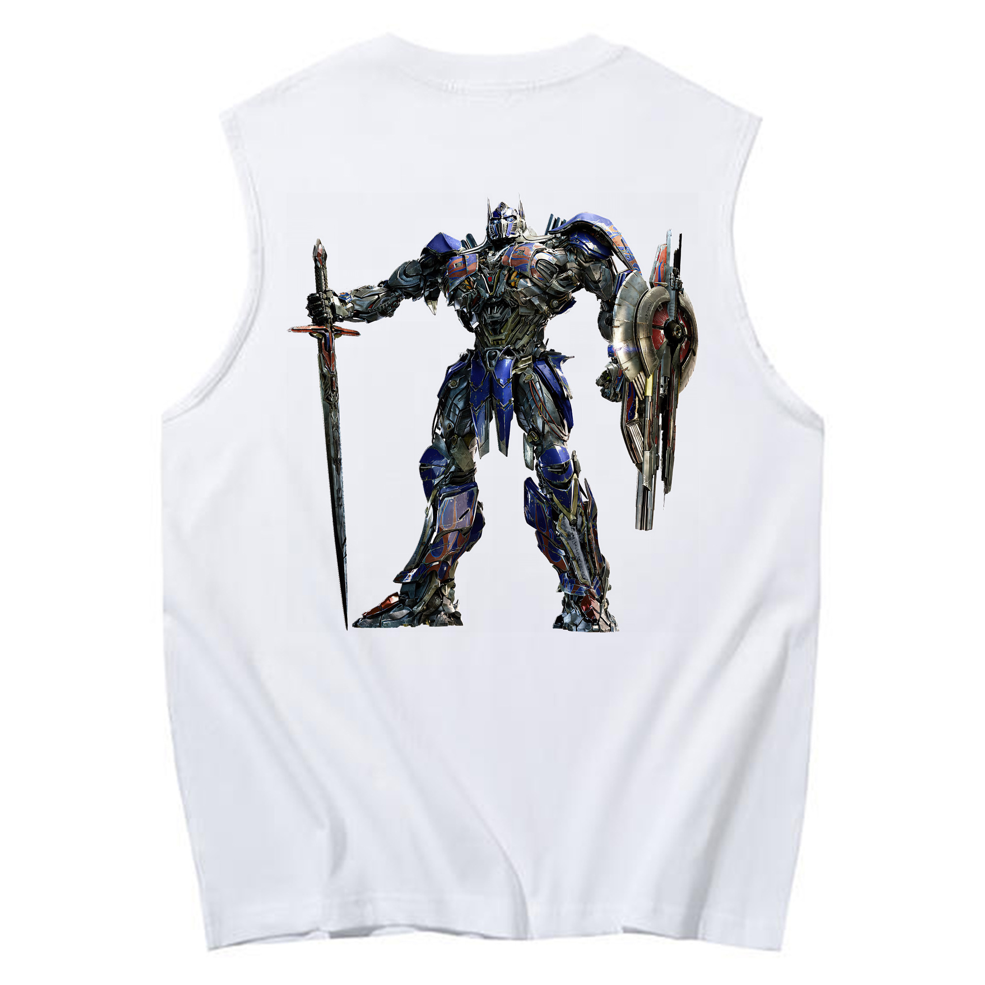 （画像用） Transformers トランスフォーマー コットン100％タンクトップ（背面プリント）