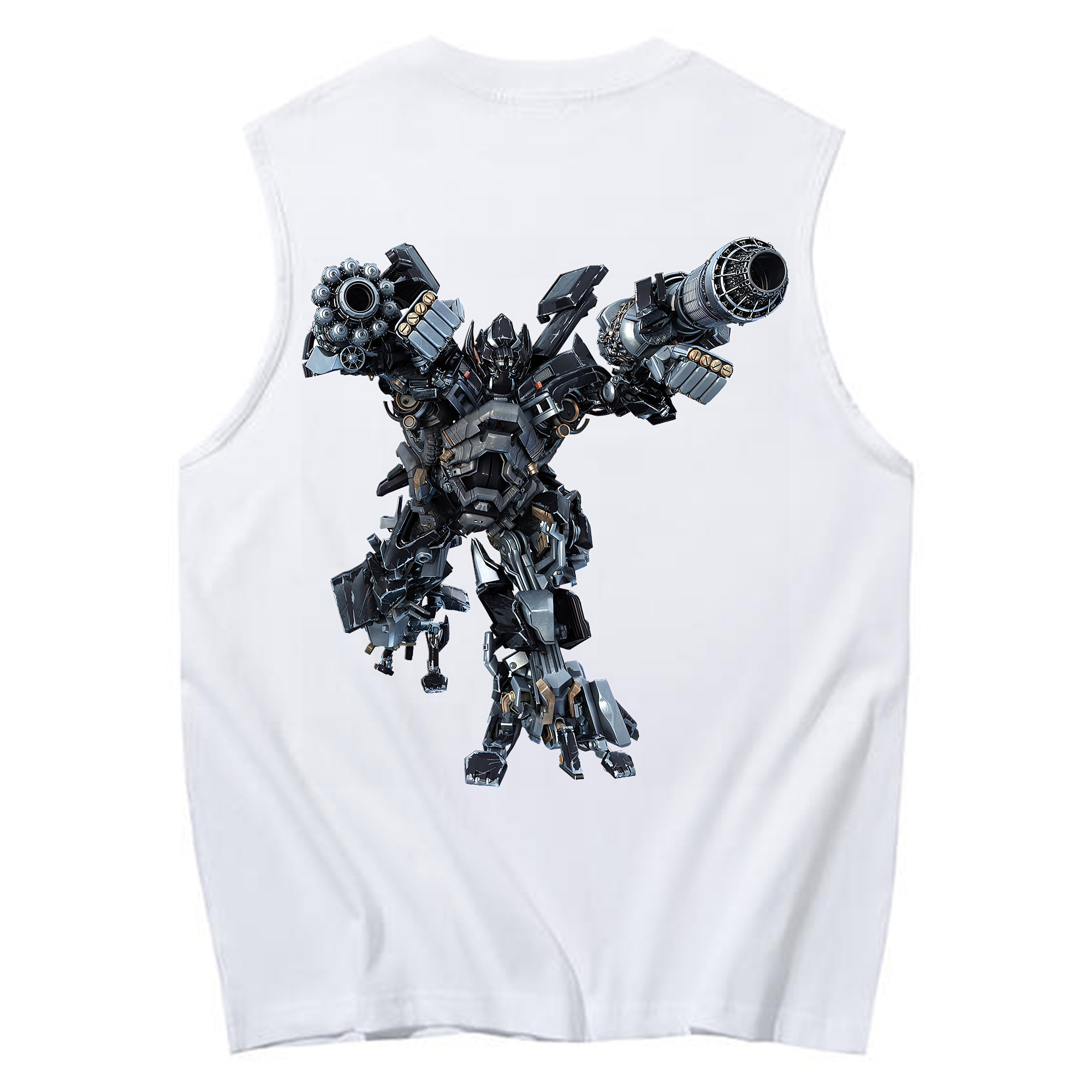 （画像用） Transformers トランスフォーマー コットン100％タンクトップ（背面プリント）