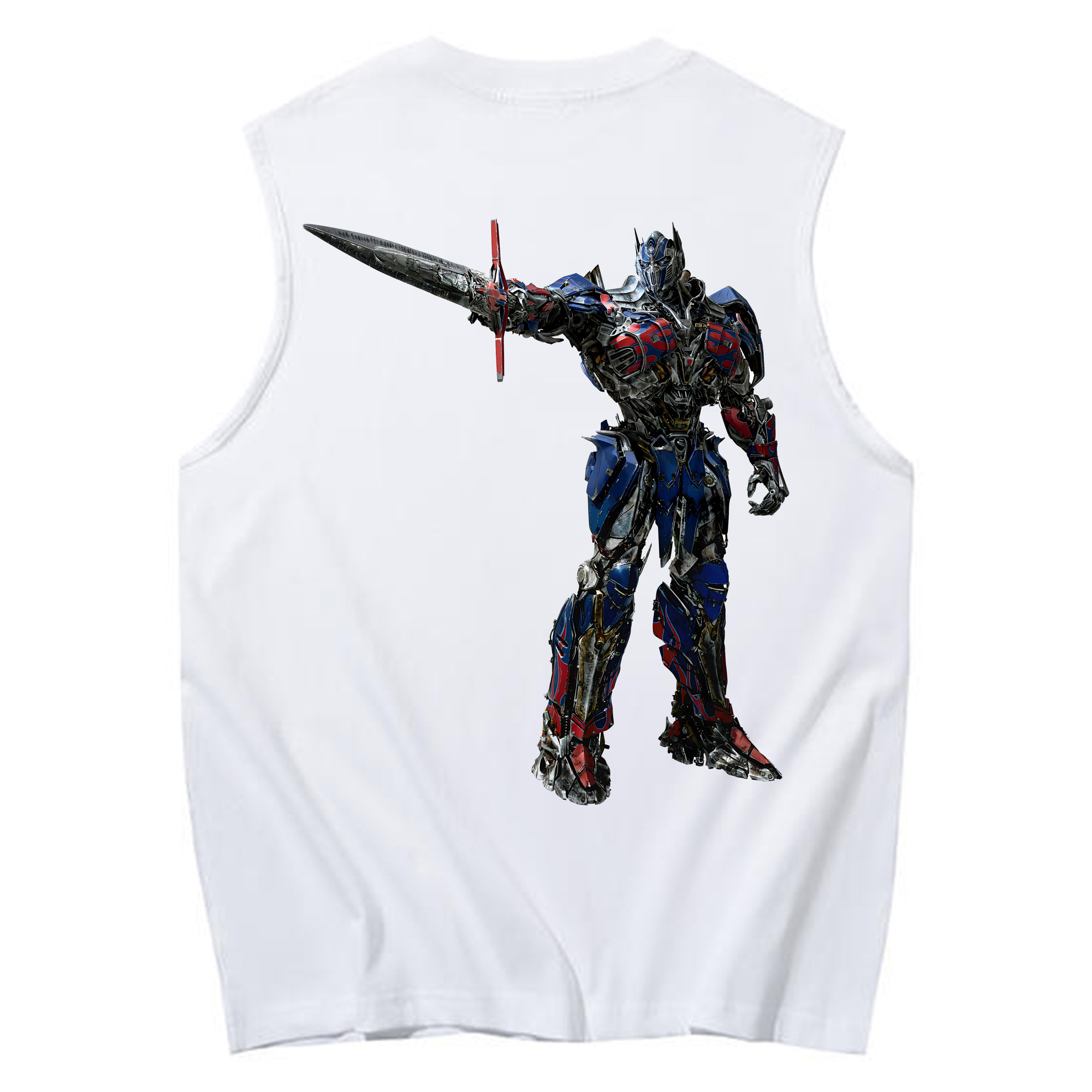 （画像用） Transformers トランスフォーマー コットン100％タンクトップ（背面プリント）