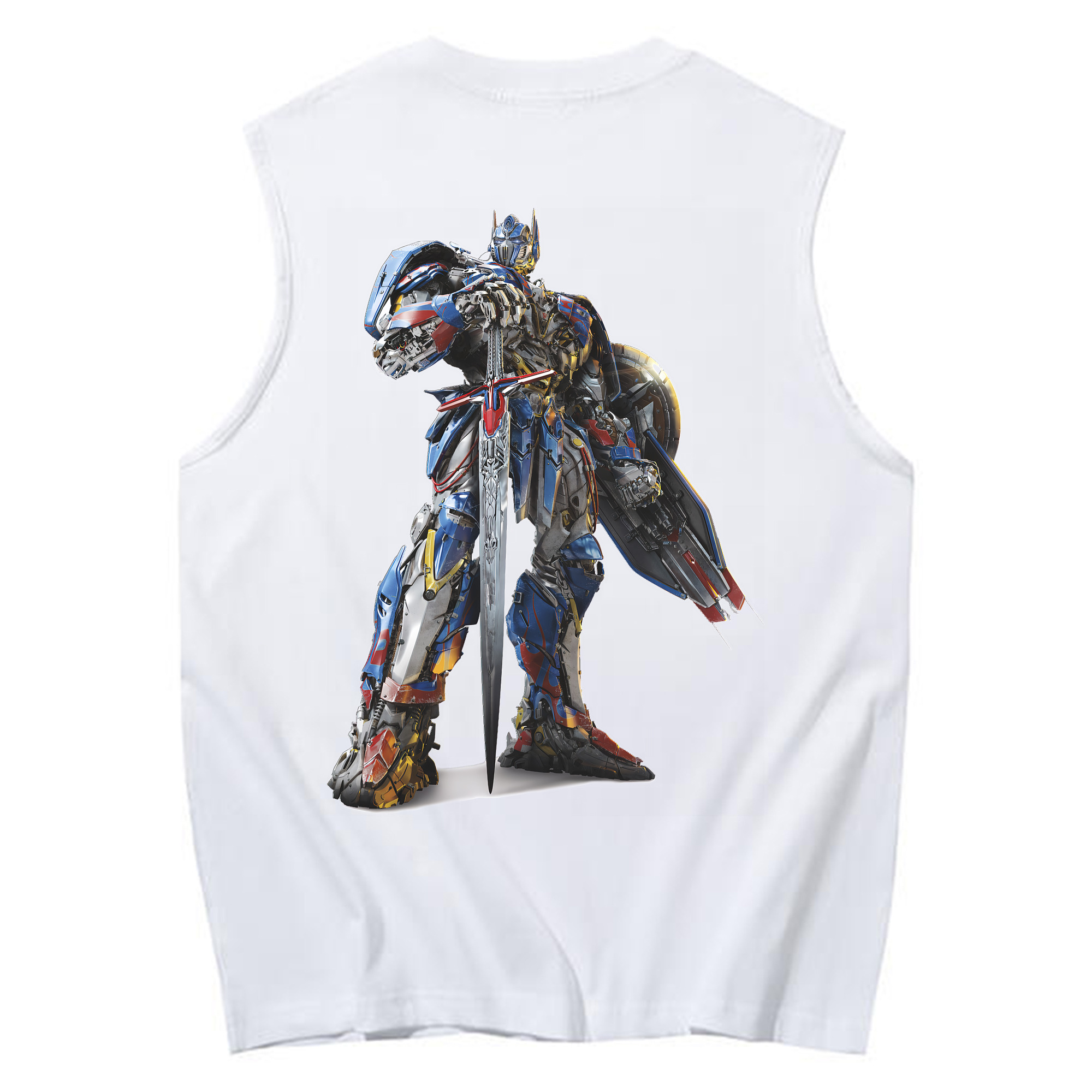（画像用） Transformers トランスフォーマー コットン100％タンクトップ（背面プリント）