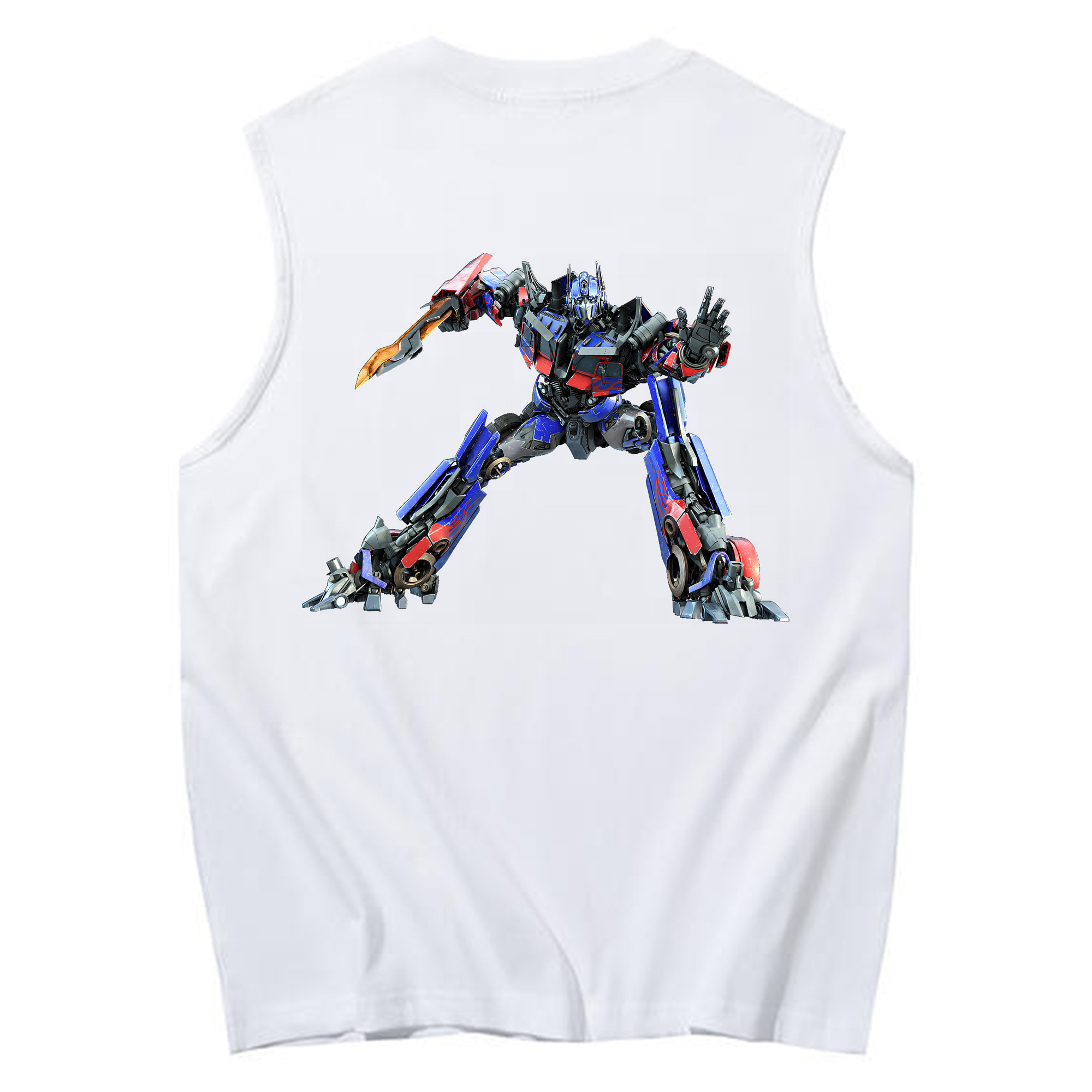 （画像用） Transformers トランスフォーマー コットン100％タンクトップ（背面プリント）