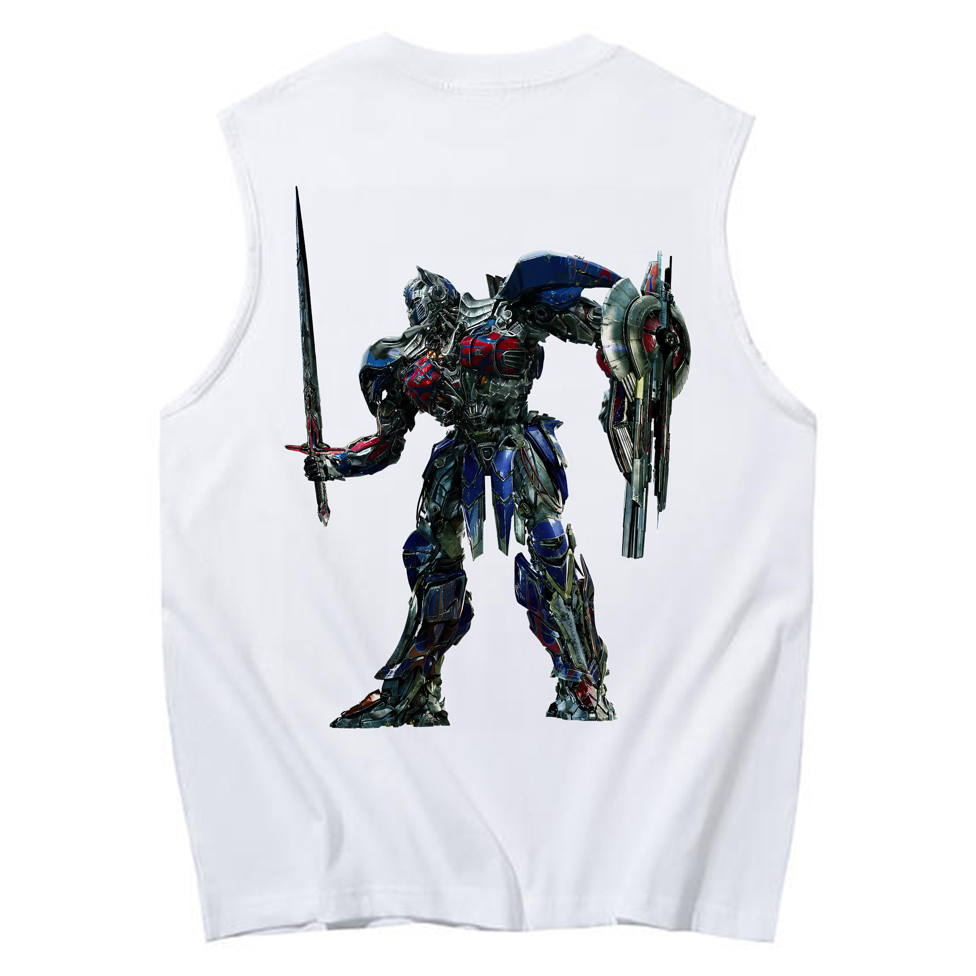 （画像用） Transformers トランスフォーマー コットン100％タンクトップ（背面プリント）