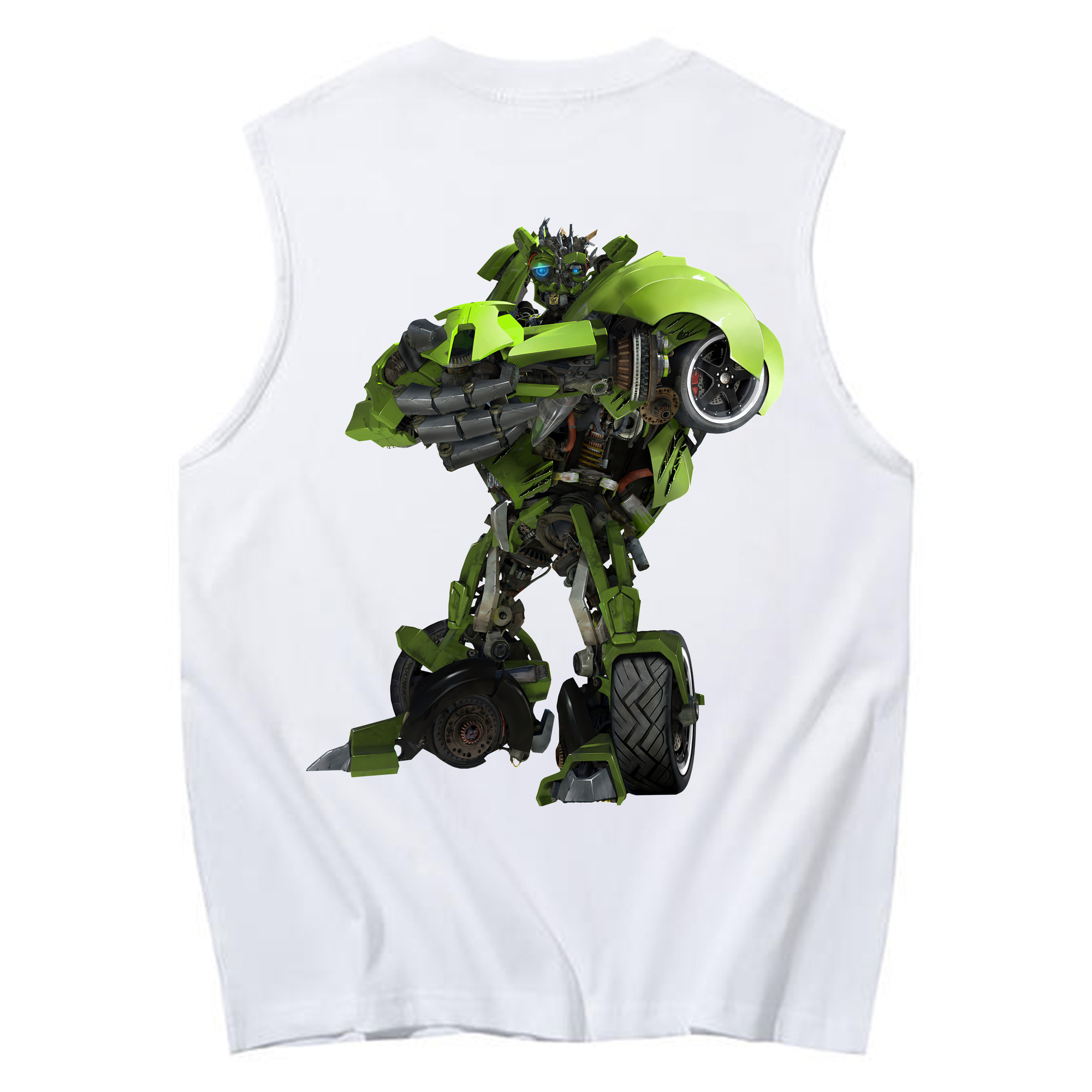 （画像用） Transformers トランスフォーマー コットン100％タンクトップ（背面プリント）