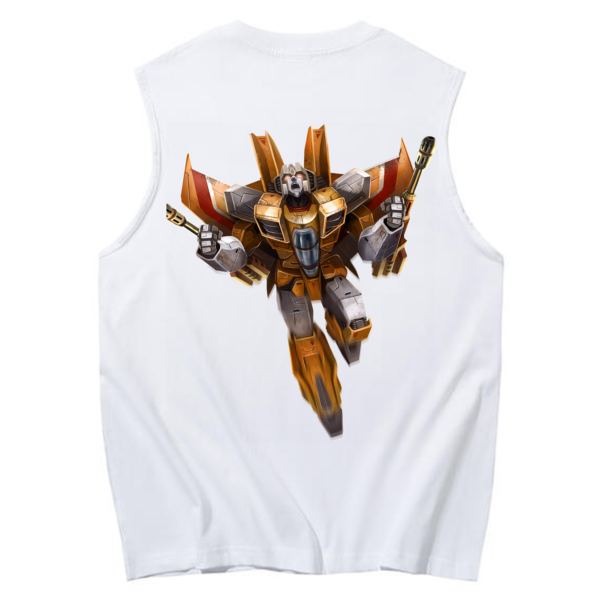 （画像用） Transformers トランスフォーマー コットン100％タンクトップ（背面プリント）