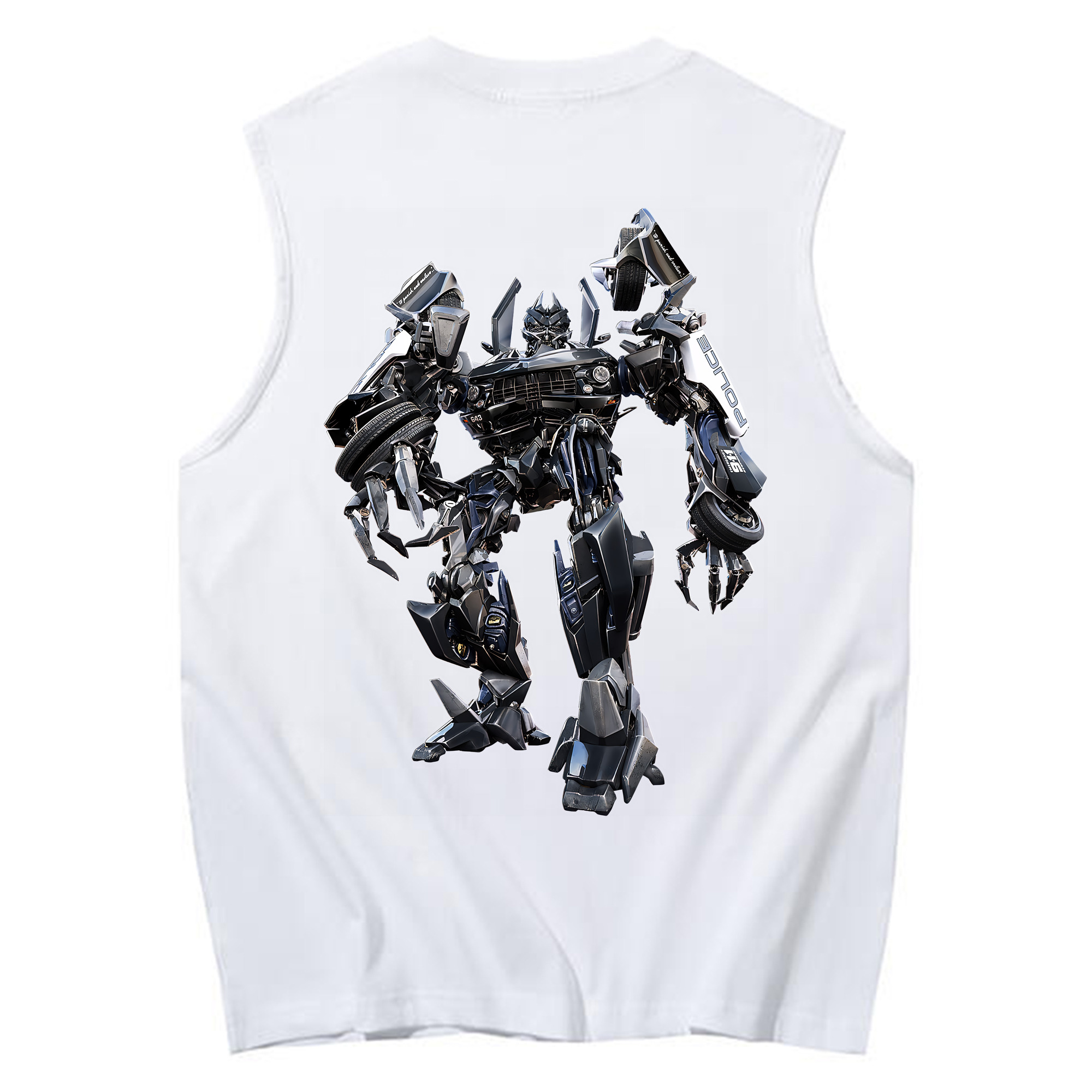 （画像用） Transformers トランスフォーマー コットン100％タンクトップ（背面プリント）