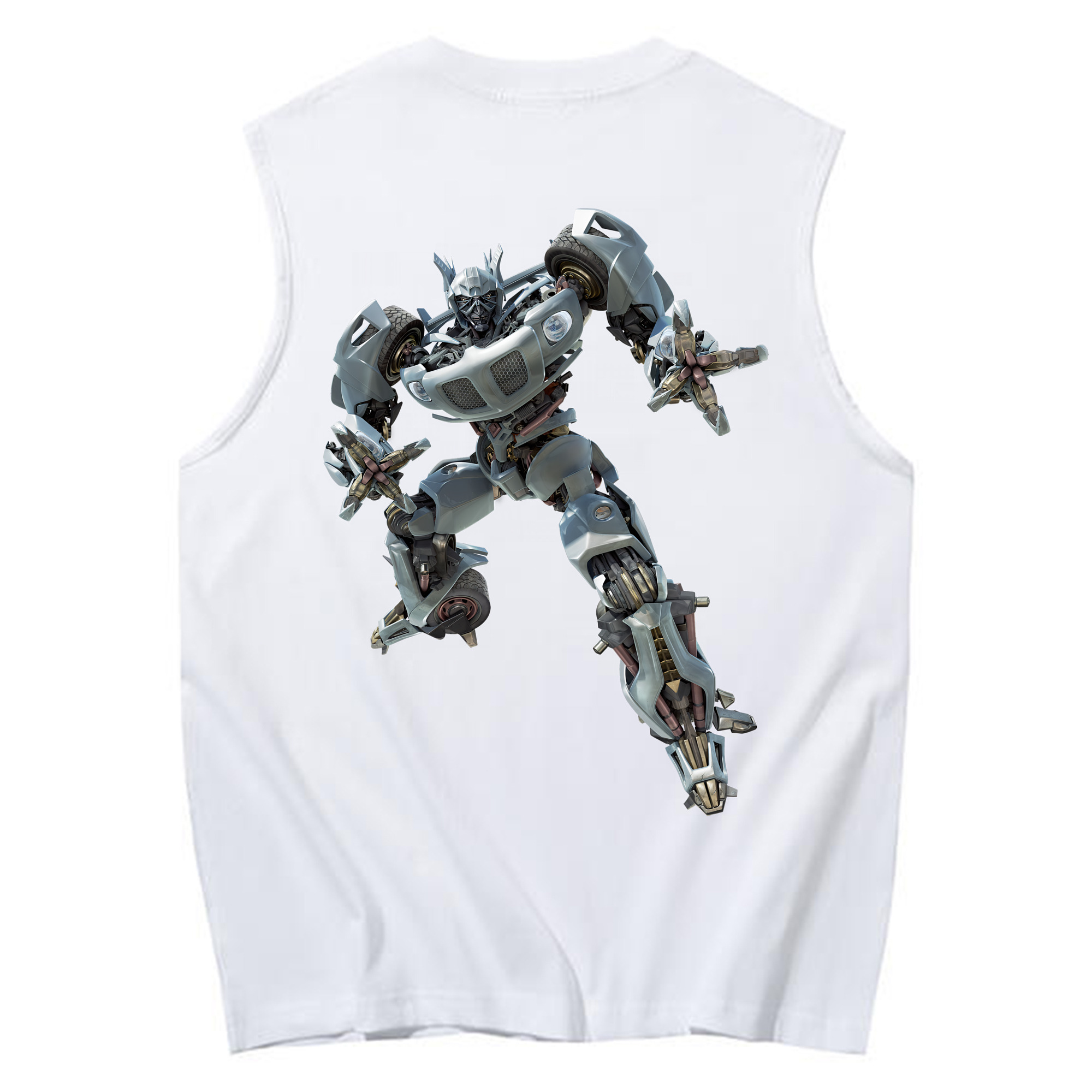 （画像用） Transformers トランスフォーマー コットン100％タンクトップ（背面プリント）