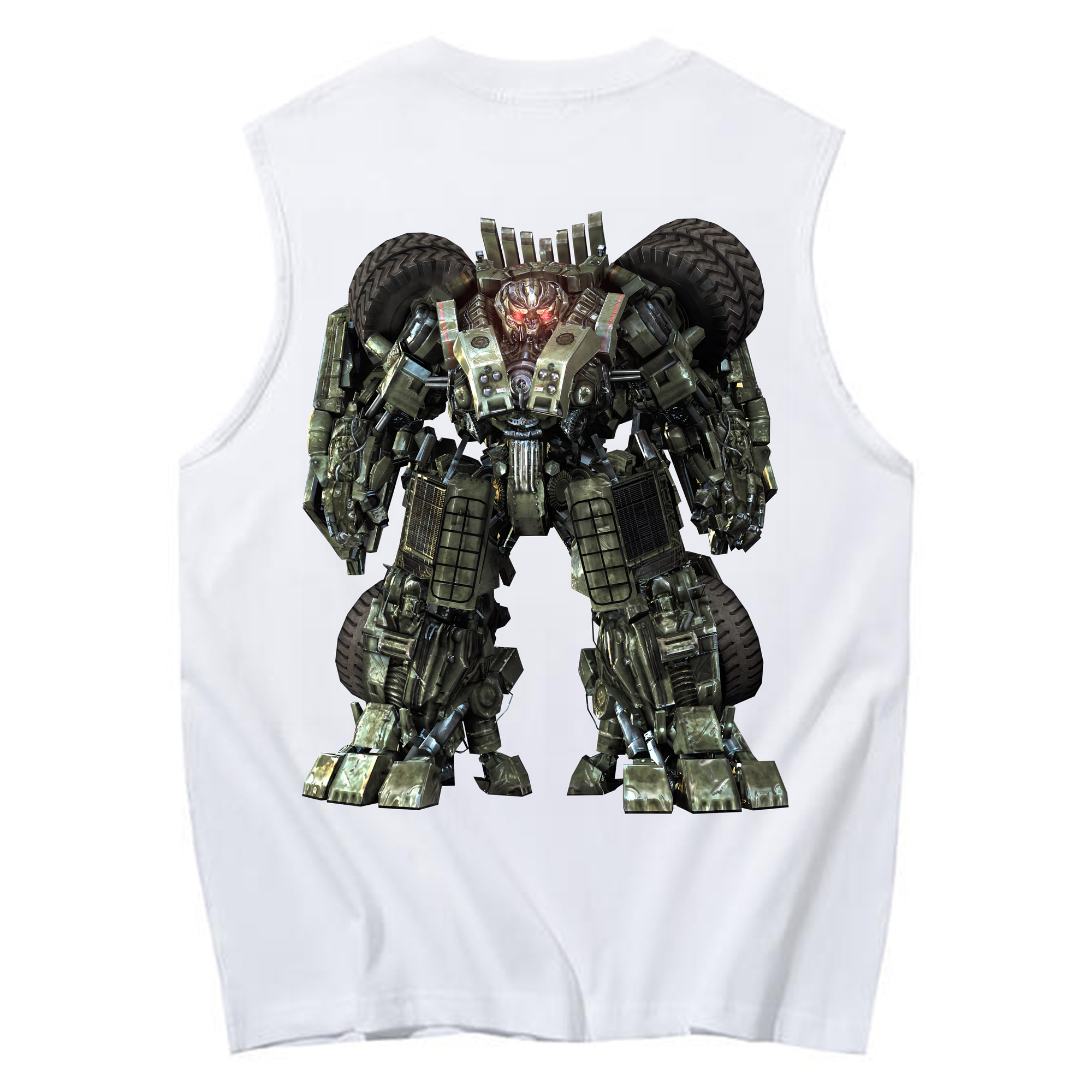 （画像用） Transformers トランスフォーマー コットン100％タンクトップ（背面プリント）