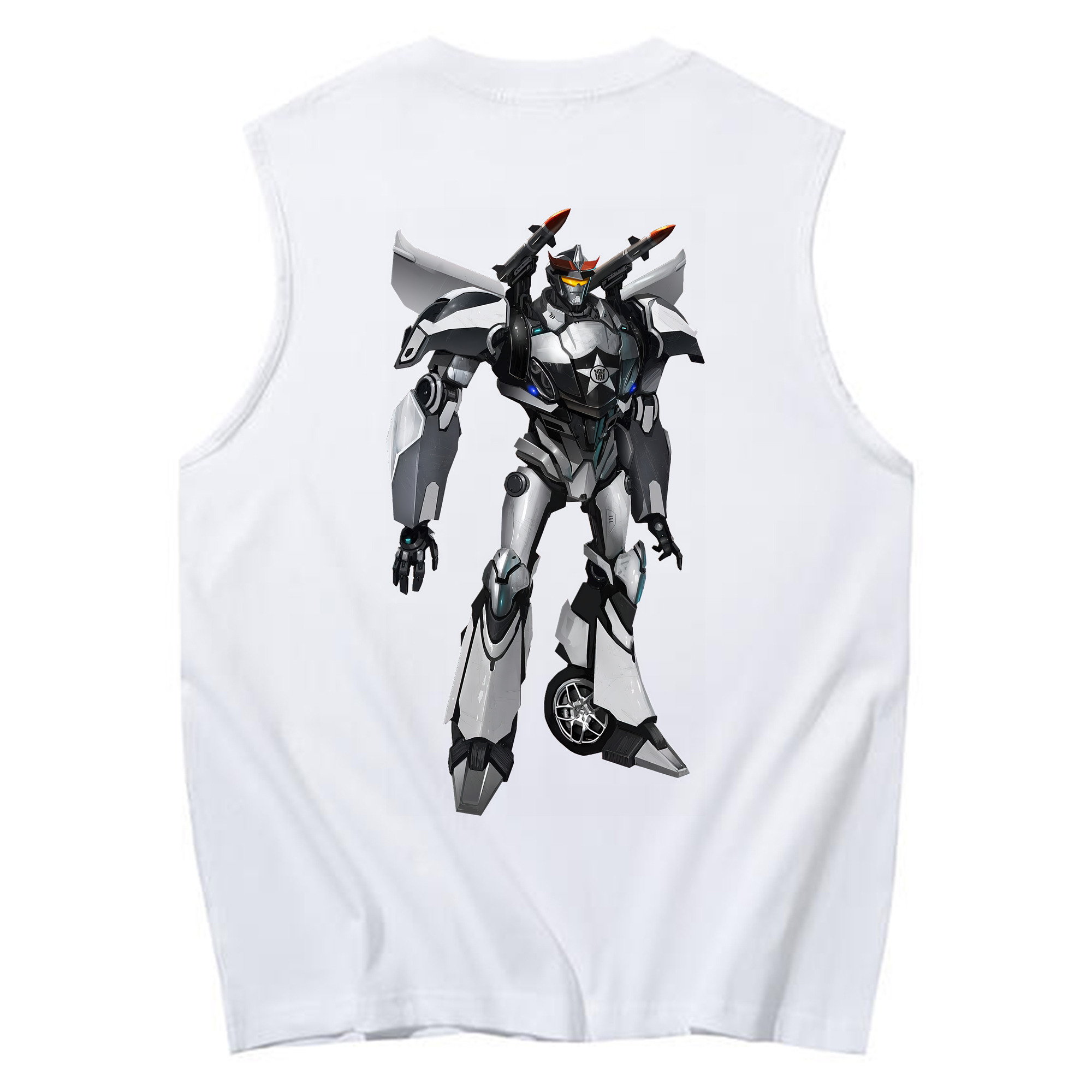 （画像用） Transformers トランスフォーマー コットン100％タンクトップ（背面プリント）