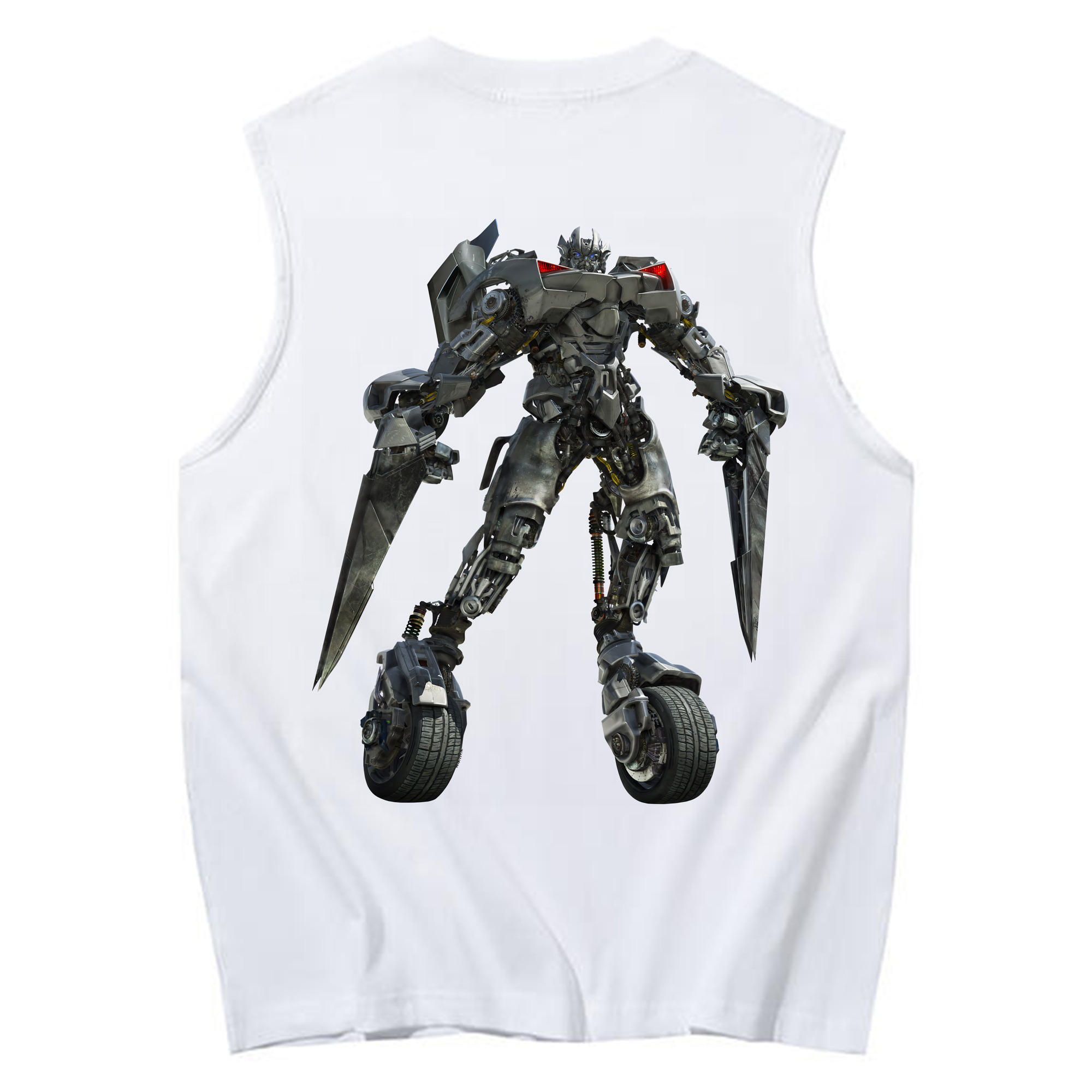 （画像用） Transformers トランスフォーマー コットン100％タンクトップ（背面プリント）