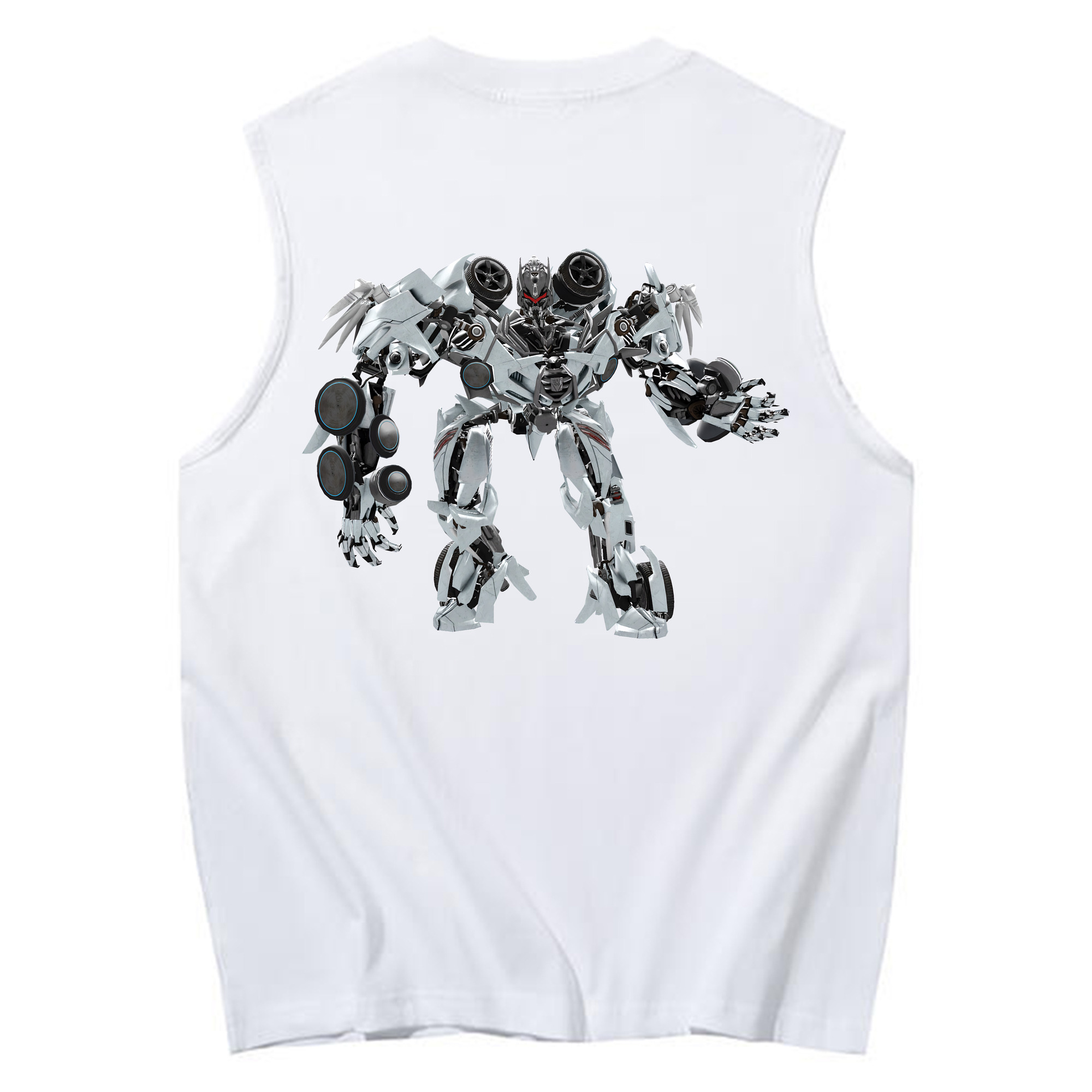 （画像用） Transformers トランスフォーマー コットン100％タンクトップ（背面プリント）