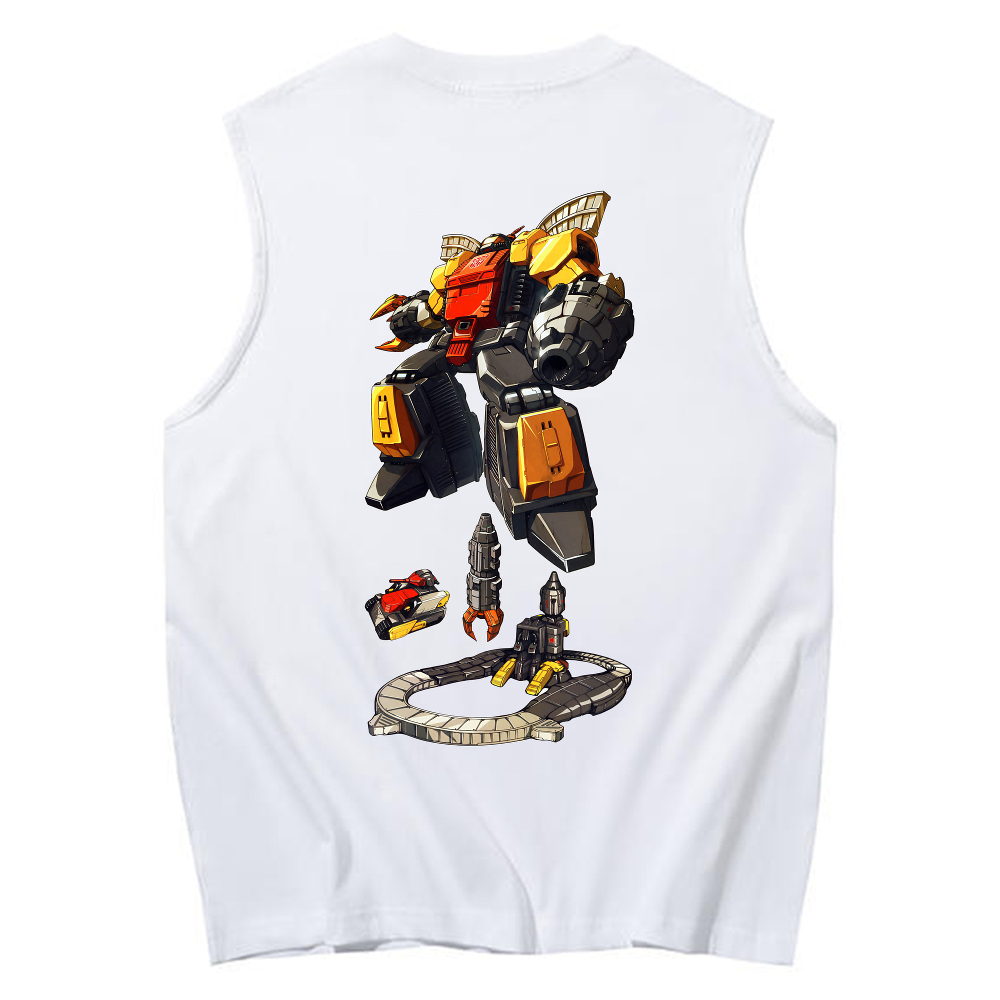 （画像用） Transformers トランスフォーマー コットン100％タンクトップ（背面プリント）