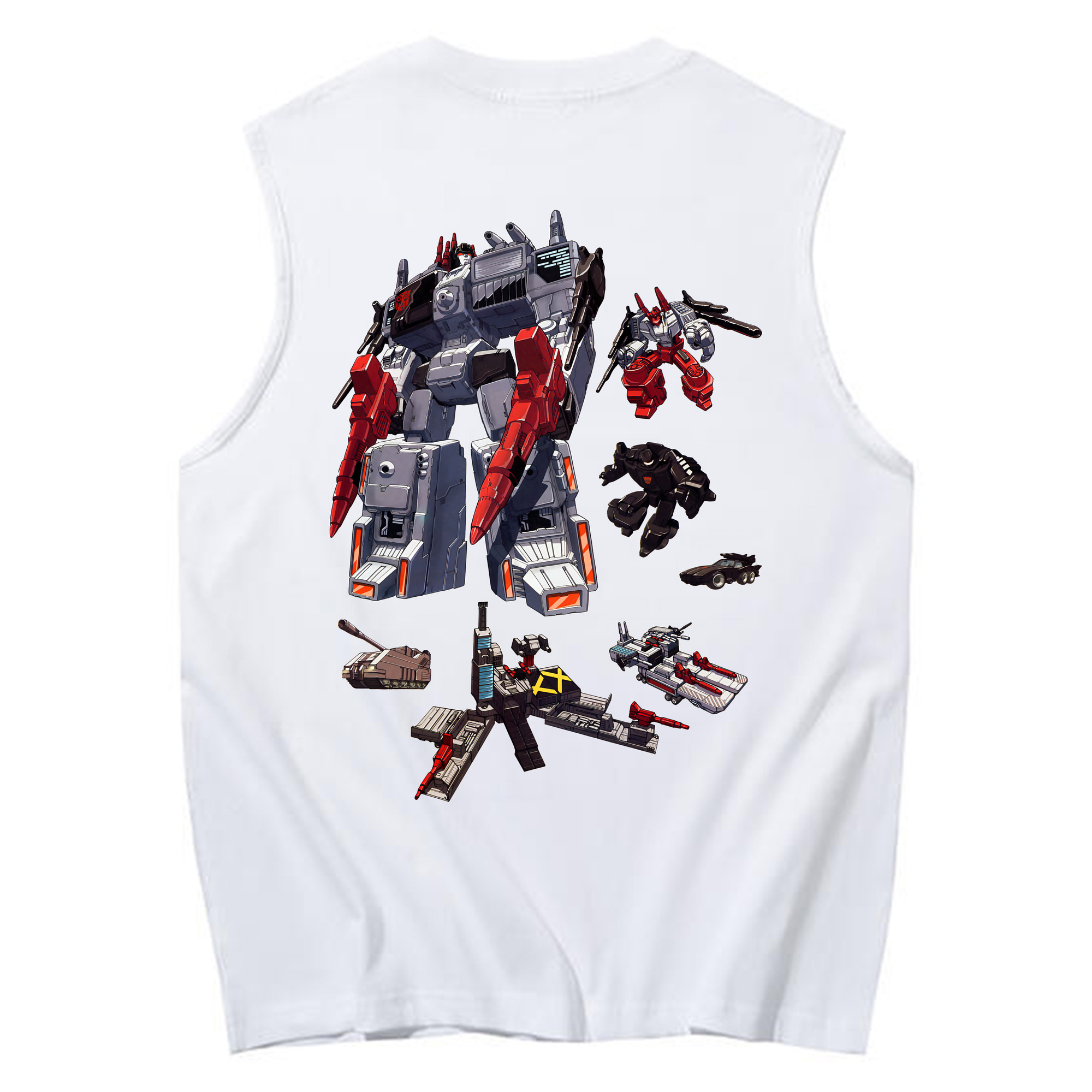 （画像用） Transformers トランスフォーマー コットン100％タンクトップ（背面プリント）