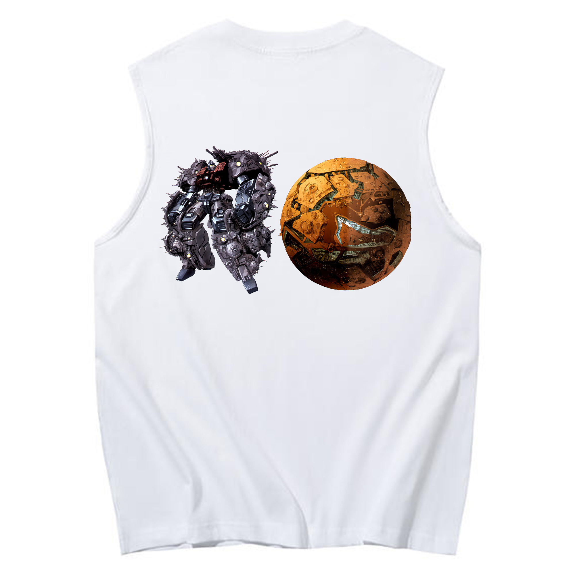 （画像用） Transformers トランスフォーマー コットン100％タンクトップ（背面プリント）