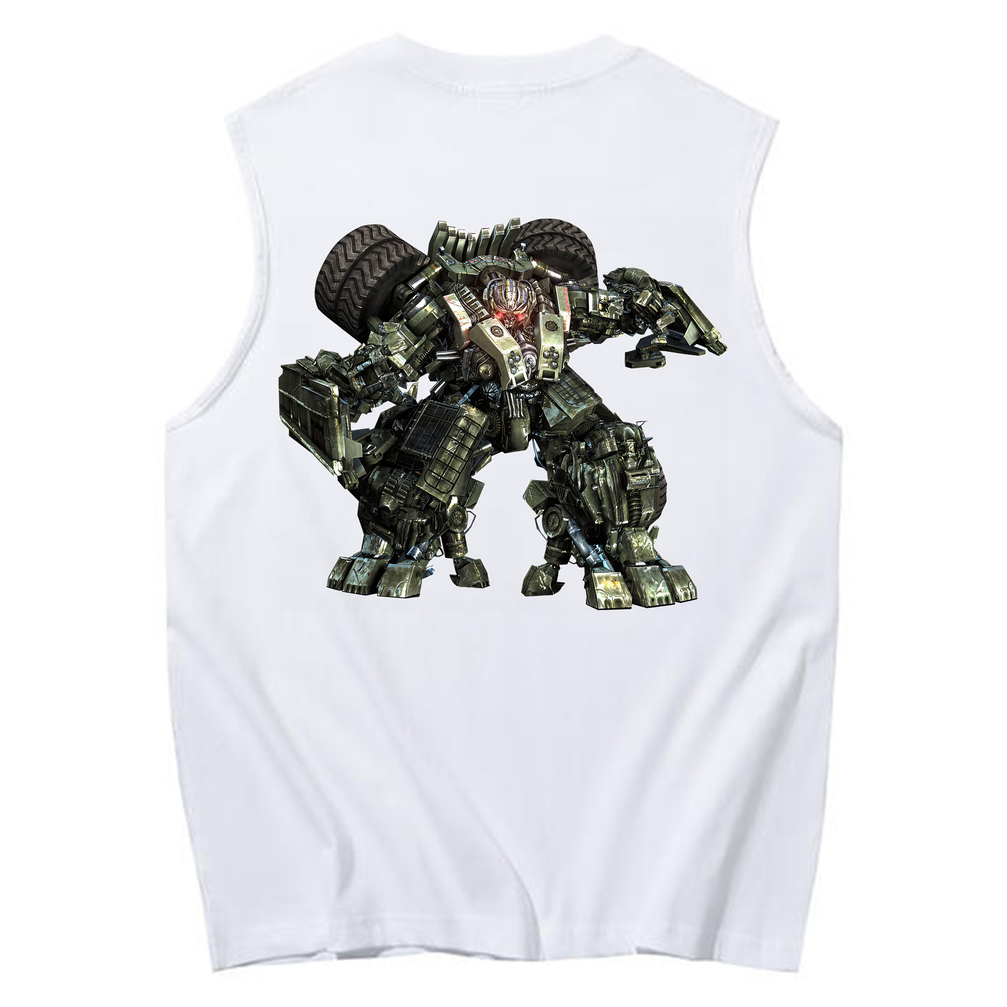 （画像用） Transformers トランスフォーマー コットン100％タンクトップ（背面プリント）