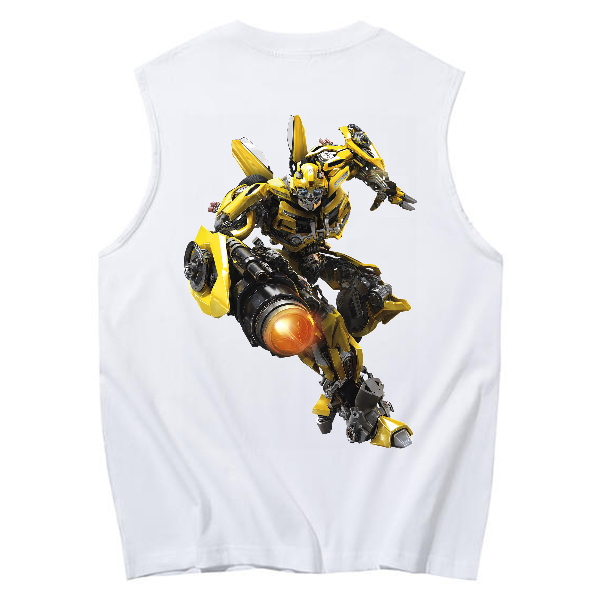 （画像用） Transformers トランスフォーマー コットン100％タンクトップ（背面プリント）