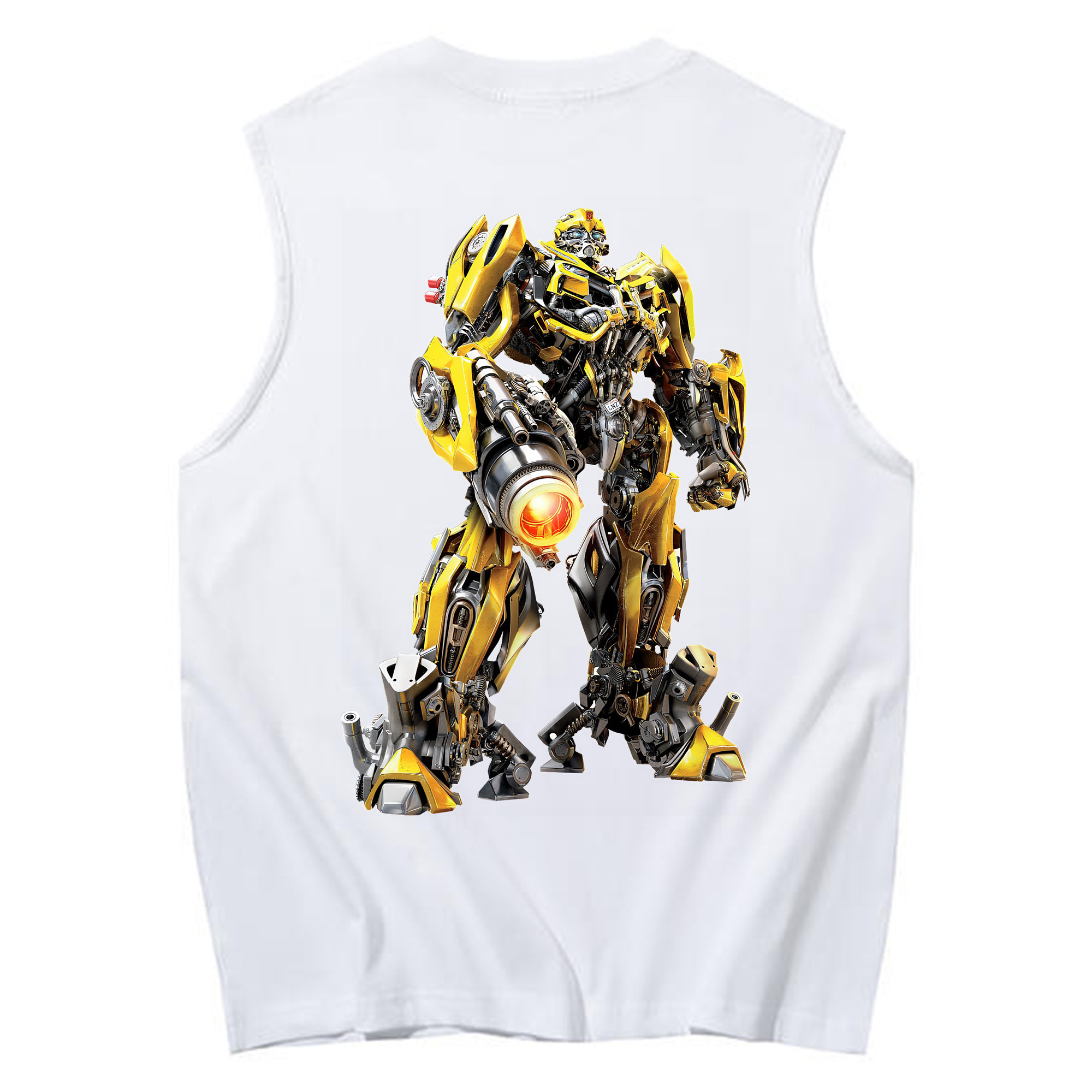 （画像用） Transformers トランスフォーマー コットン100％タンクトップ（背面プリント）