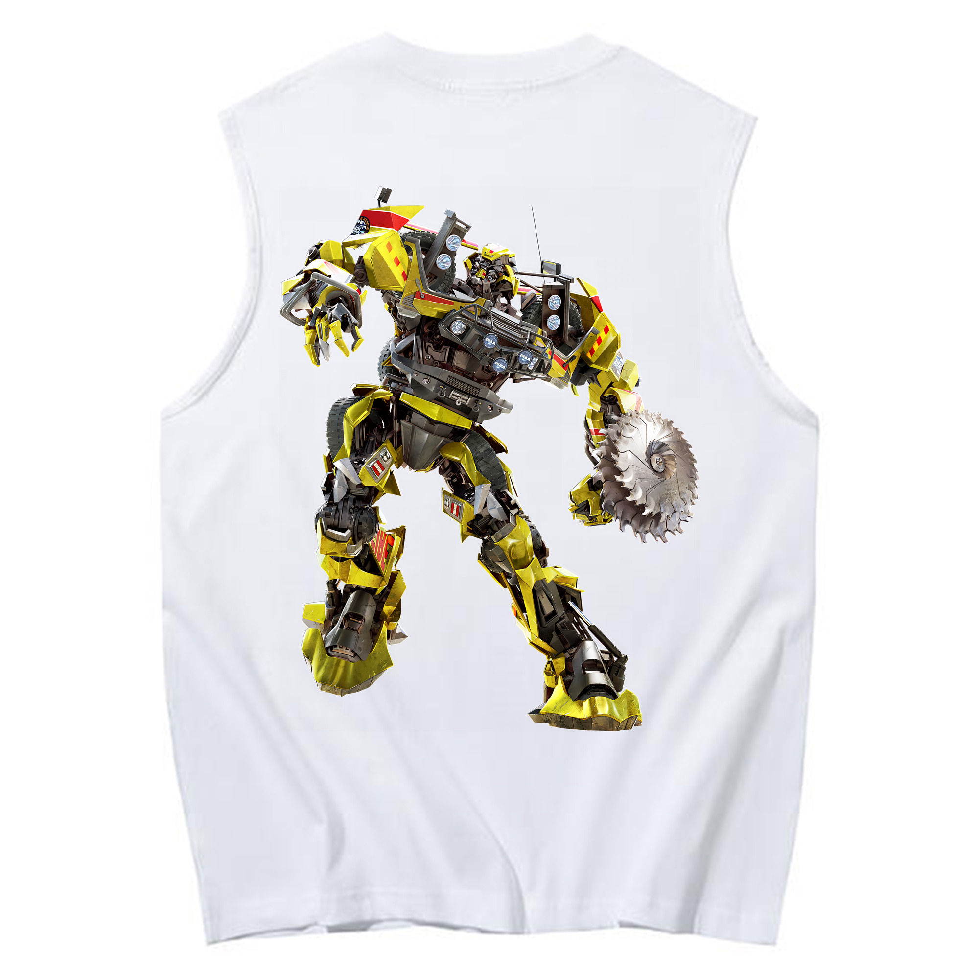（画像用） Transformers トランスフォーマー コットン100％タンクトップ（背面プリント）