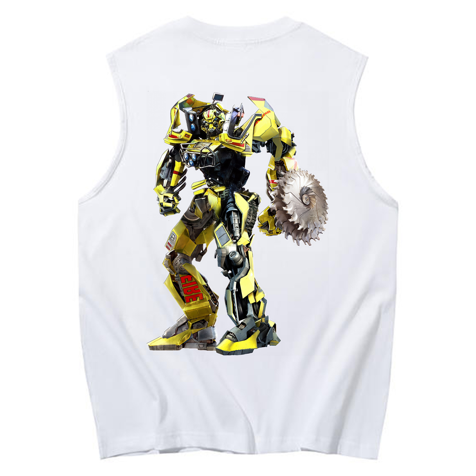 （画像用） Transformers トランスフォーマー コットン100％タンクトップ（背面プリント）