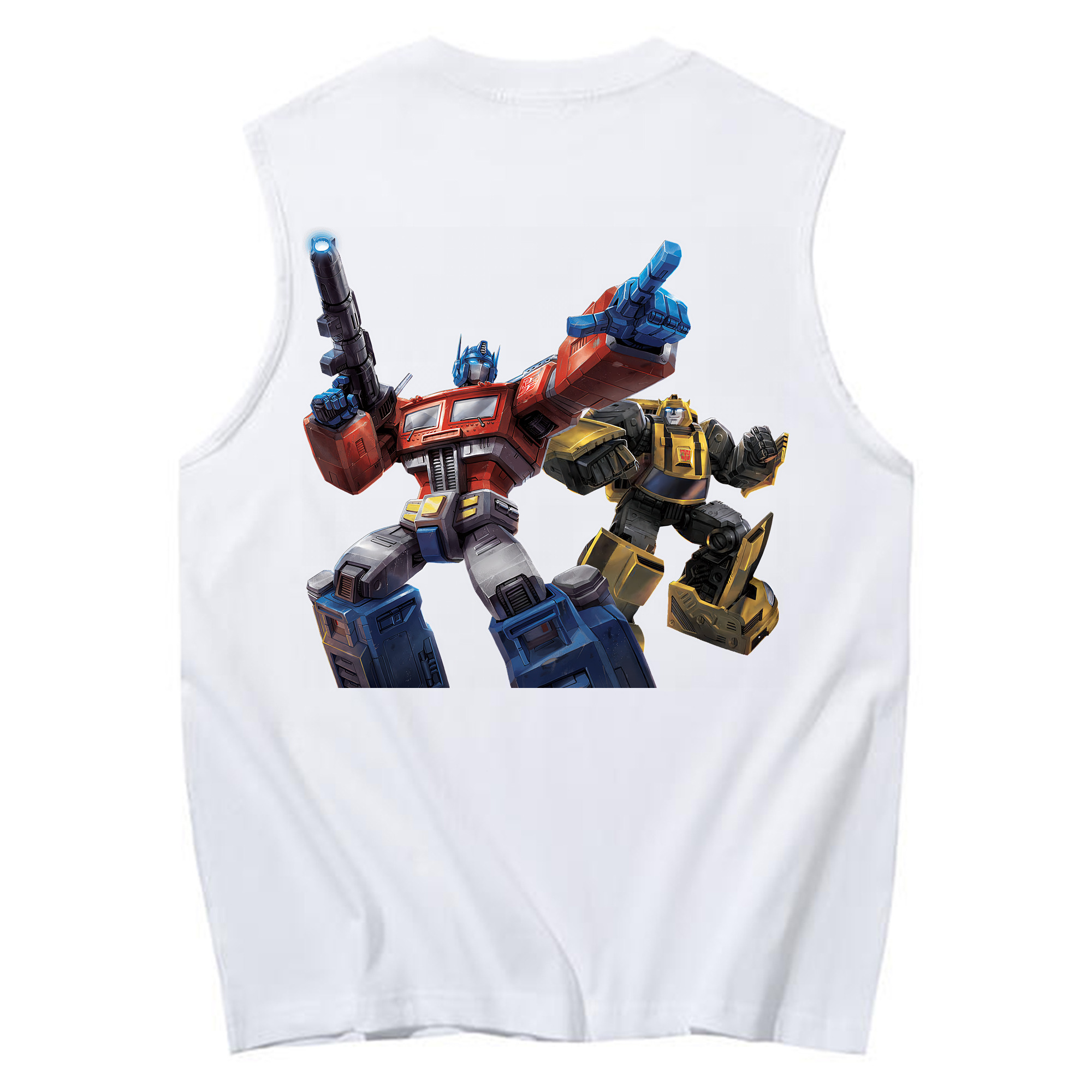 （画像用） Transformers トランスフォーマー コットン100％タンクトップ（背面プリント）