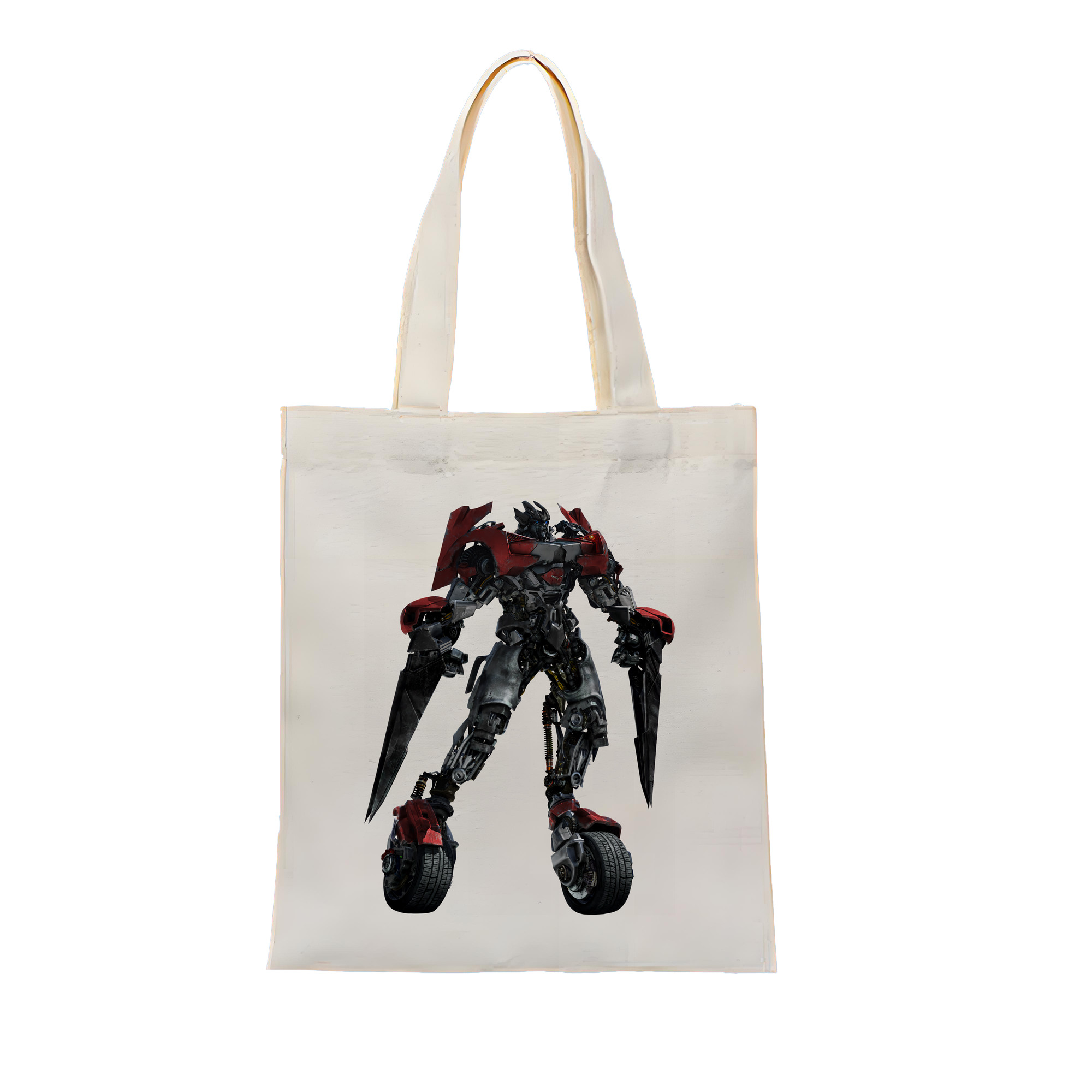 （画像用） Transformers トランスフォーマー 縦型キャンバス生地手提げバッグ　トートバッグ