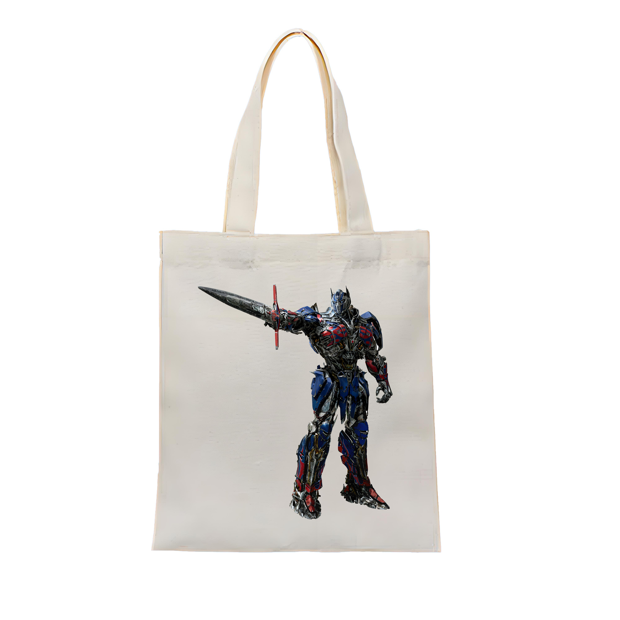（画像用） Transformers トランスフォーマー 縦型キャンバス生地手提げバッグ　トートバッグ
