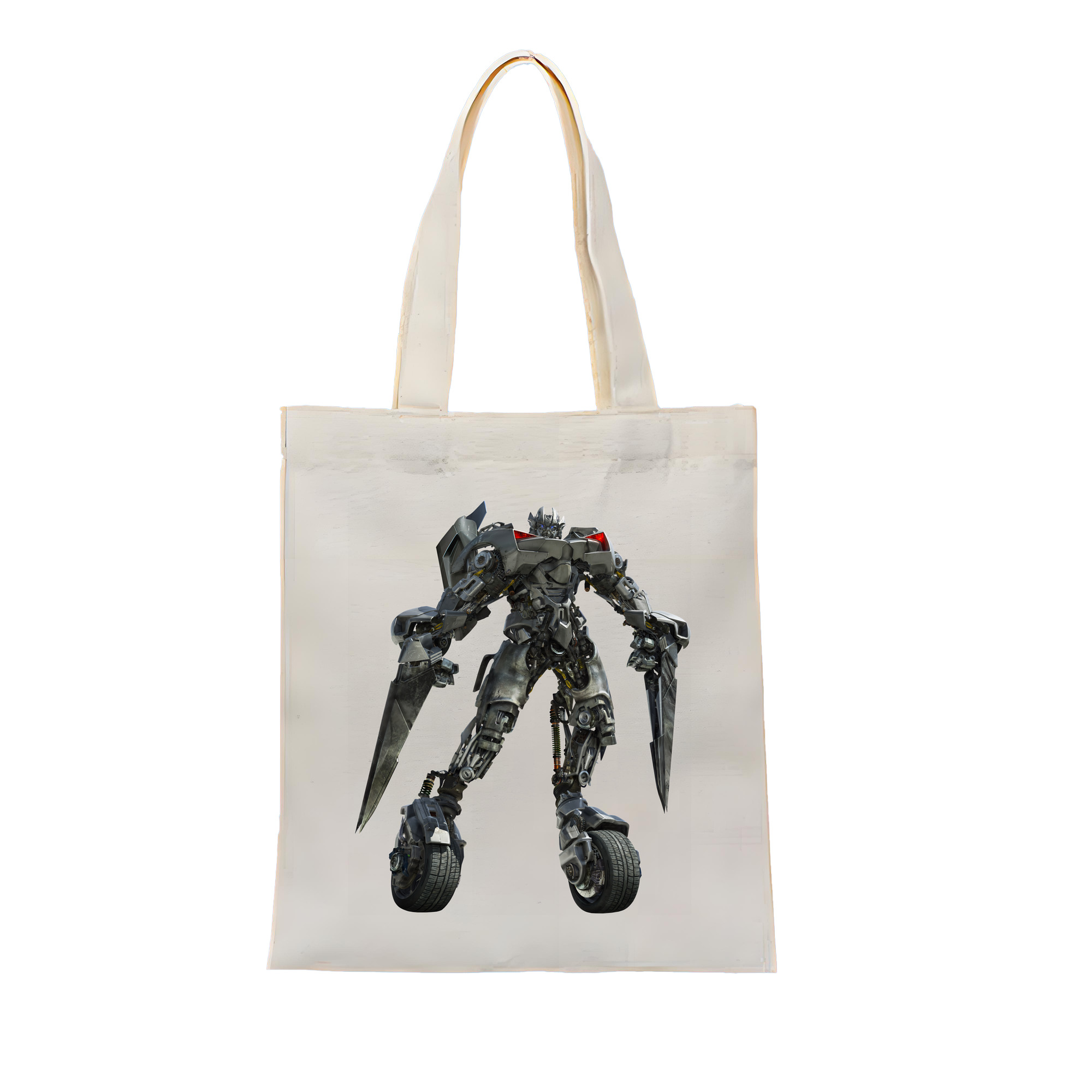 （画像用） Transformers トランスフォーマー 縦型キャンバス生地手提げバッグ　トートバッグ