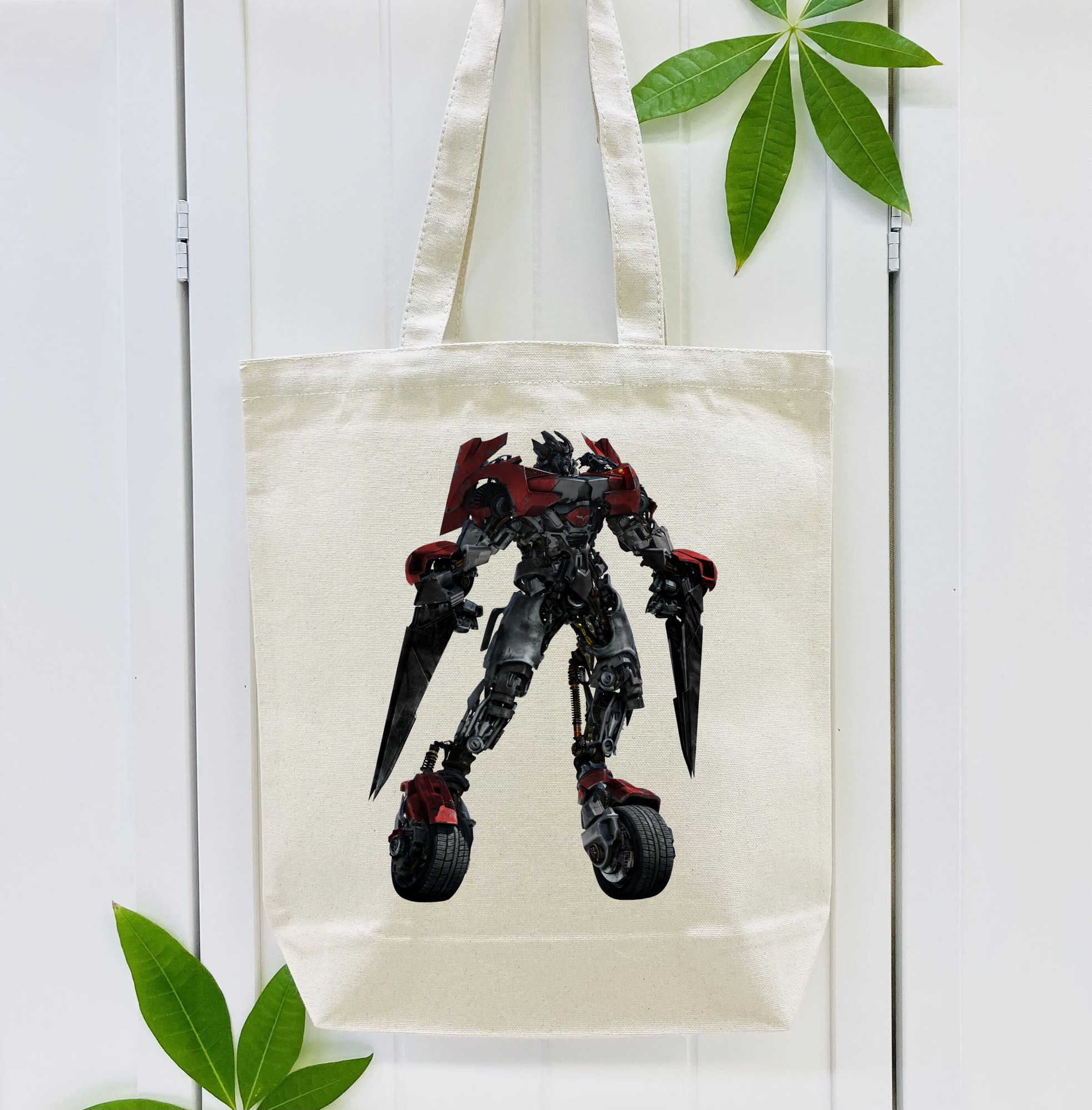 Transformers トランスフォーマー 縦型キャンバス生地手提げバッグ　トートバッグ
