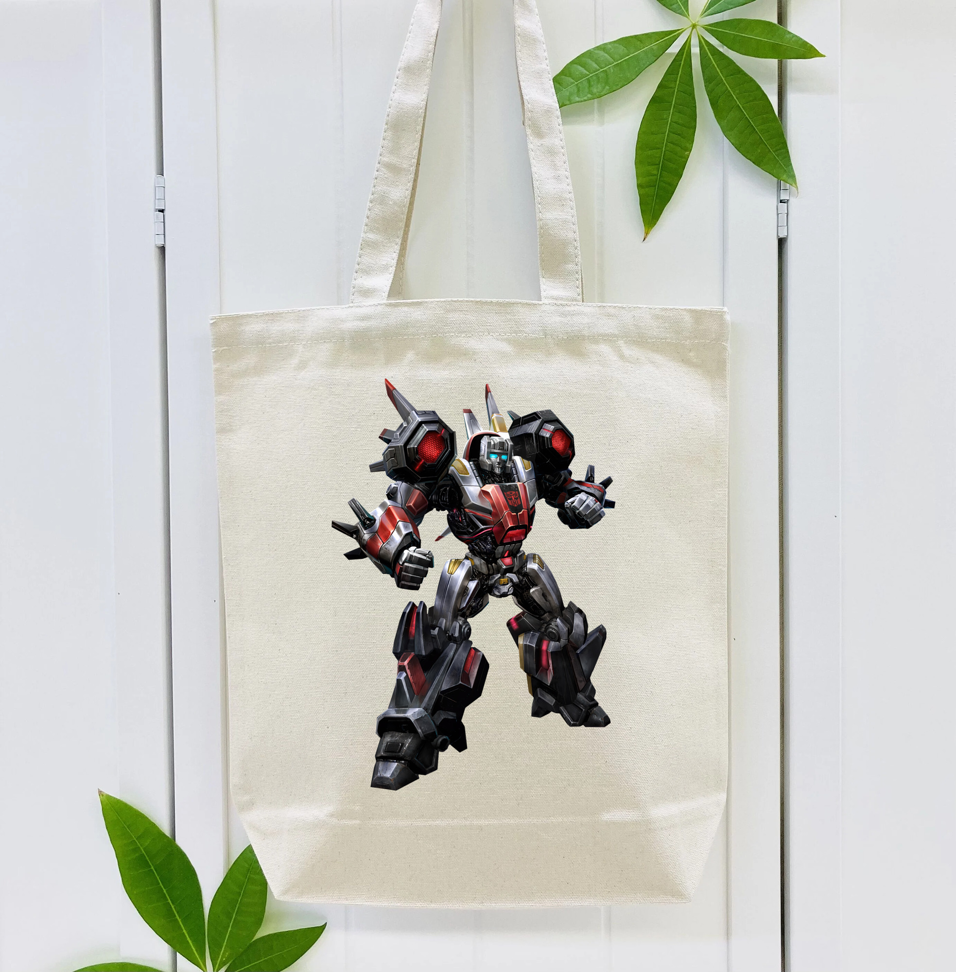 Transformers トランスフォーマー 縦型キャンバス生地手提げバッグ　トートバッグ