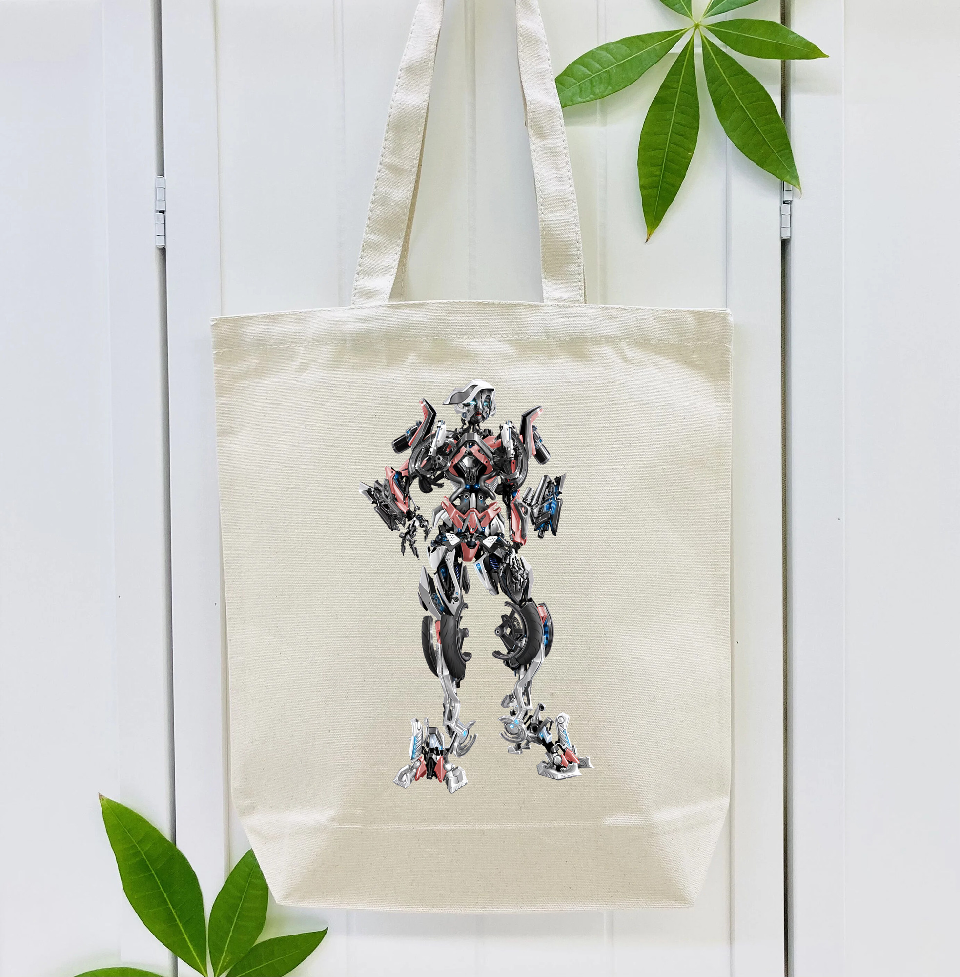 Transformers トランスフォーマー 縦型キャンバス生地手提げバッグ　トートバッグ