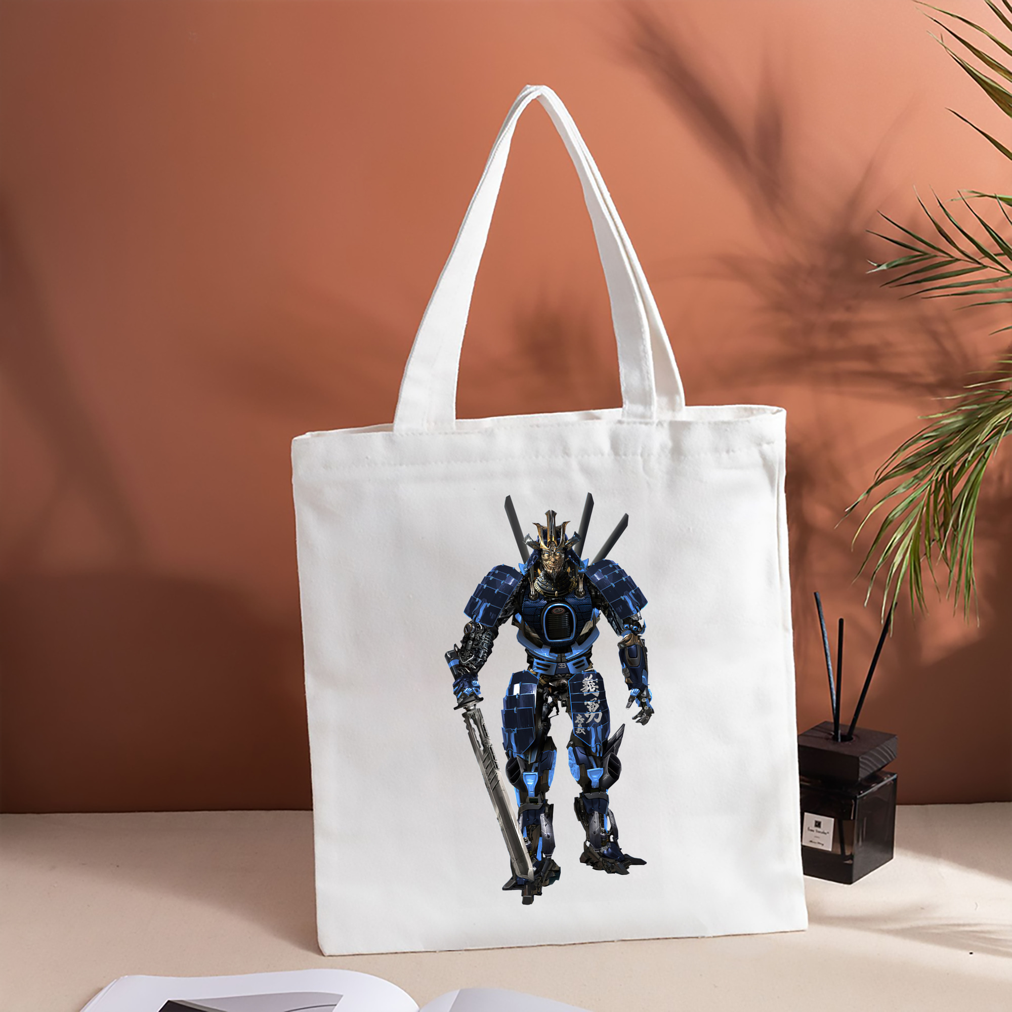 Transformers トランスフォーマー 縦型キャンバス生地手提げバッグ　トートバッグ