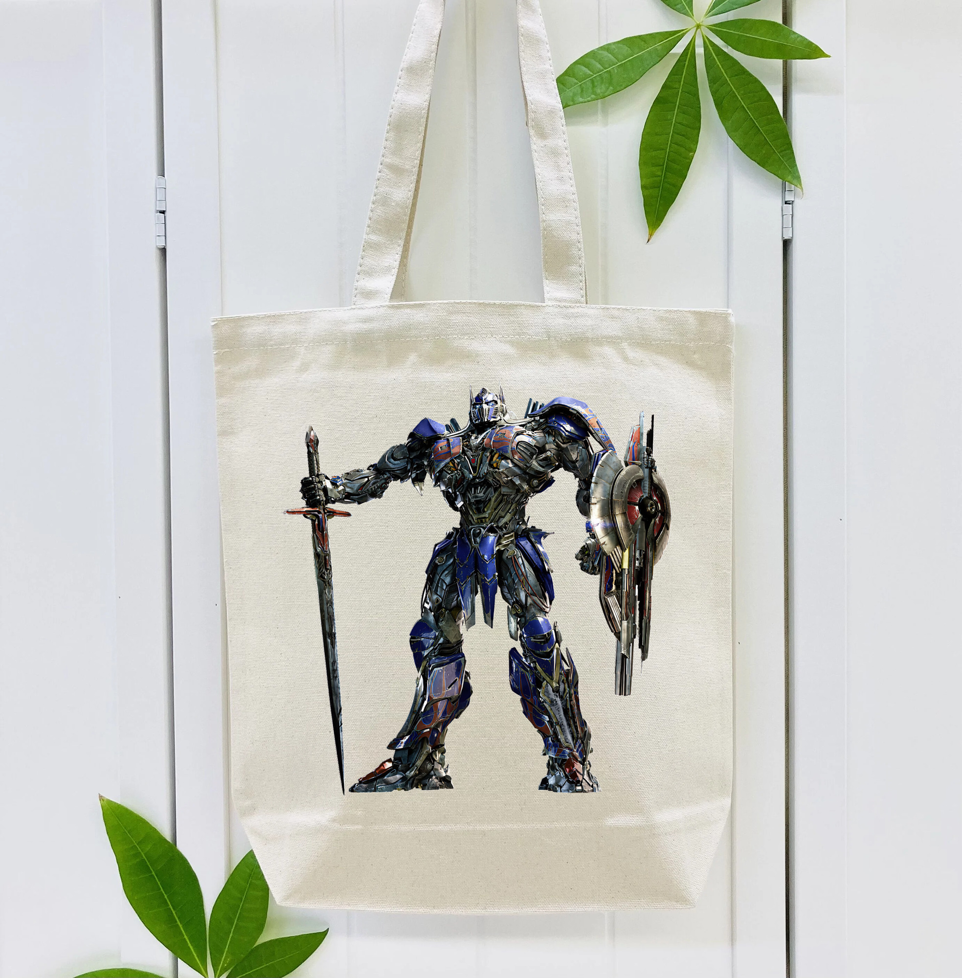 Transformers トランスフォーマー 縦型キャンバス生地手提げバッグ　トートバッグ