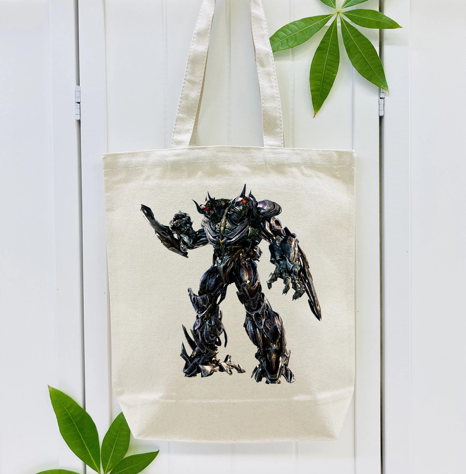 Transformers トランスフォーマー 縦型キャンバス生地手提げバッグ　トートバッグ