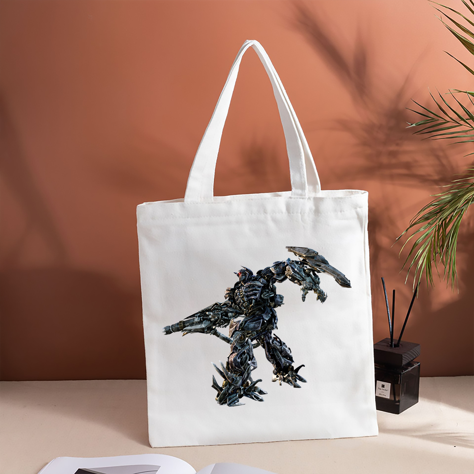 Transformers トランスフォーマー 縦型キャンバス生地手提げバッグ　トートバッグ