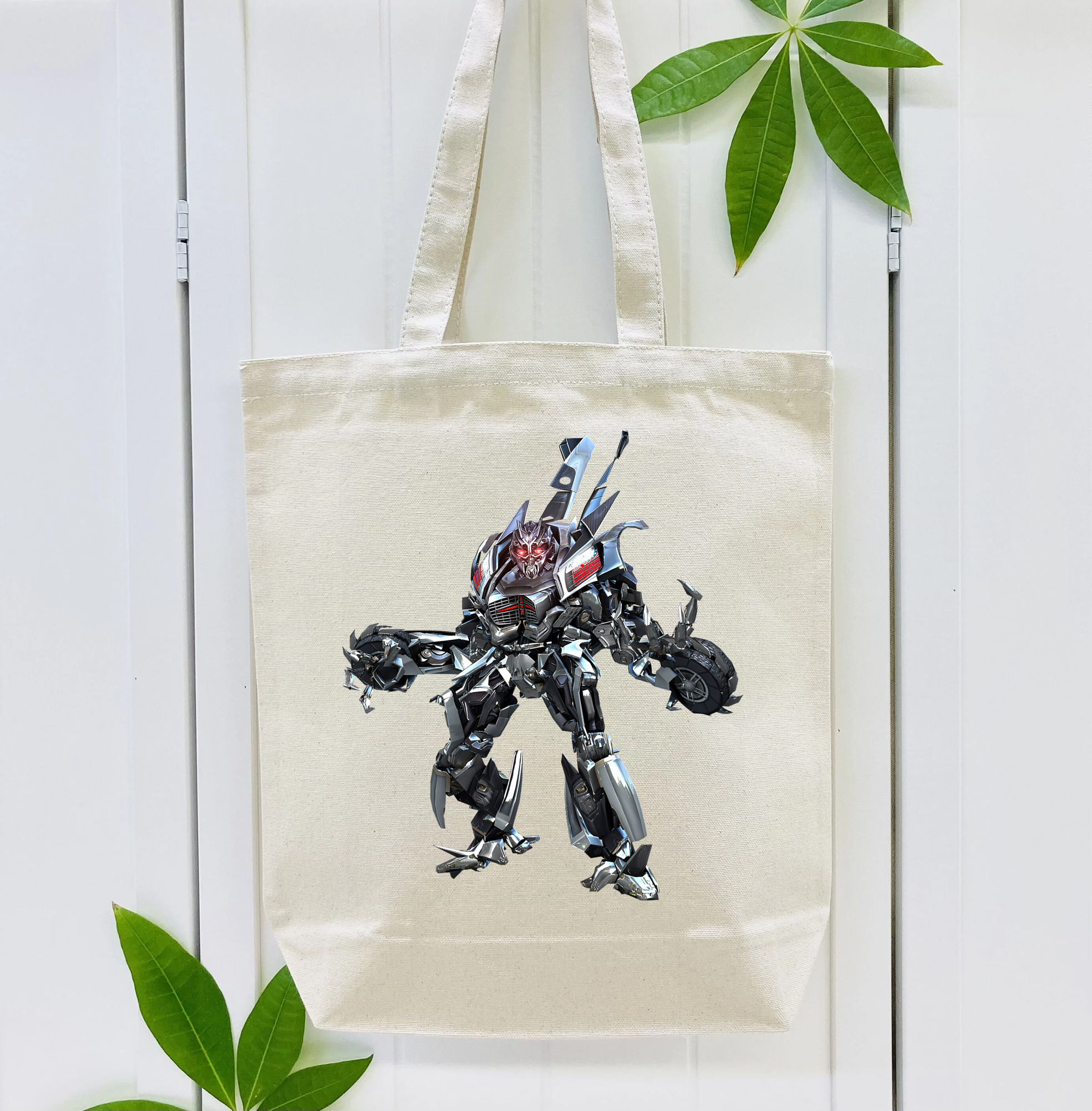Transformers トランスフォーマー 縦型キャンバス生地手提げバッグ　トートバッグ