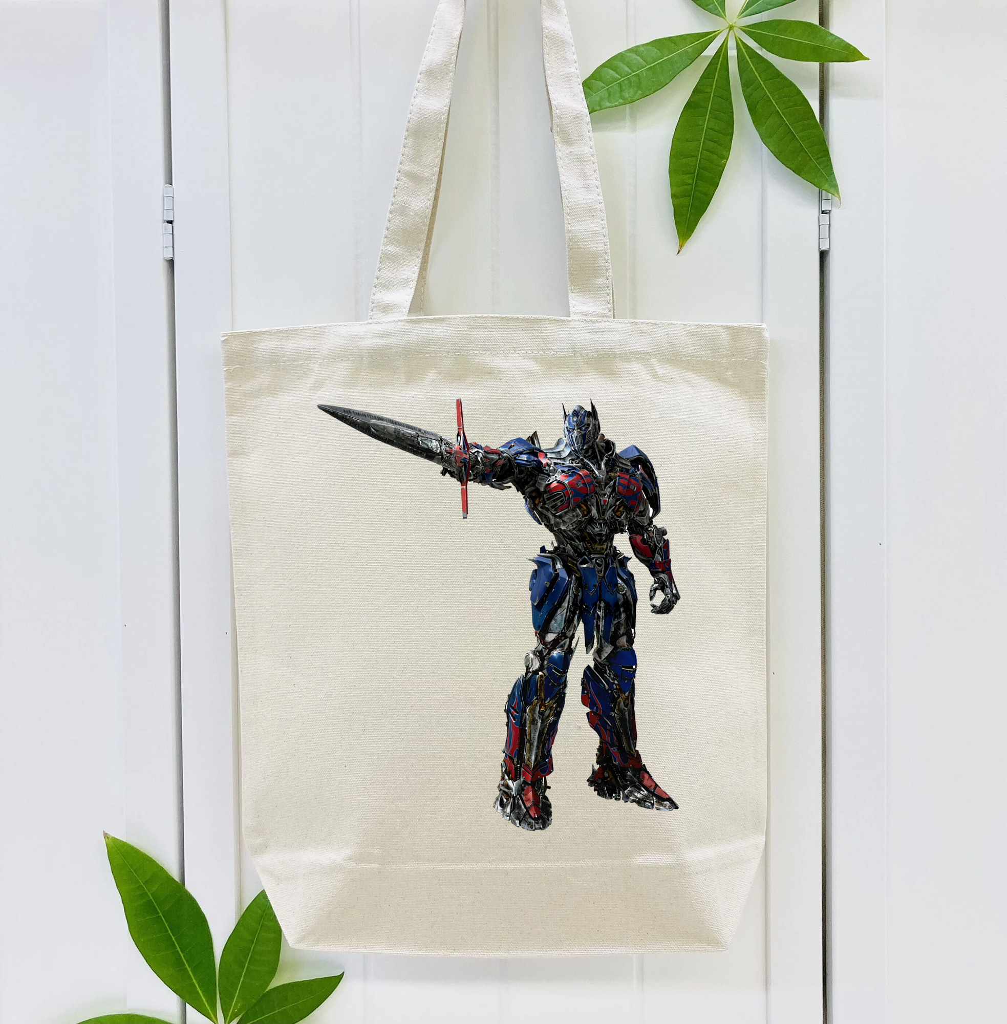 Transformers トランスフォーマー 縦型キャンバス生地手提げバッグ　トートバッグ