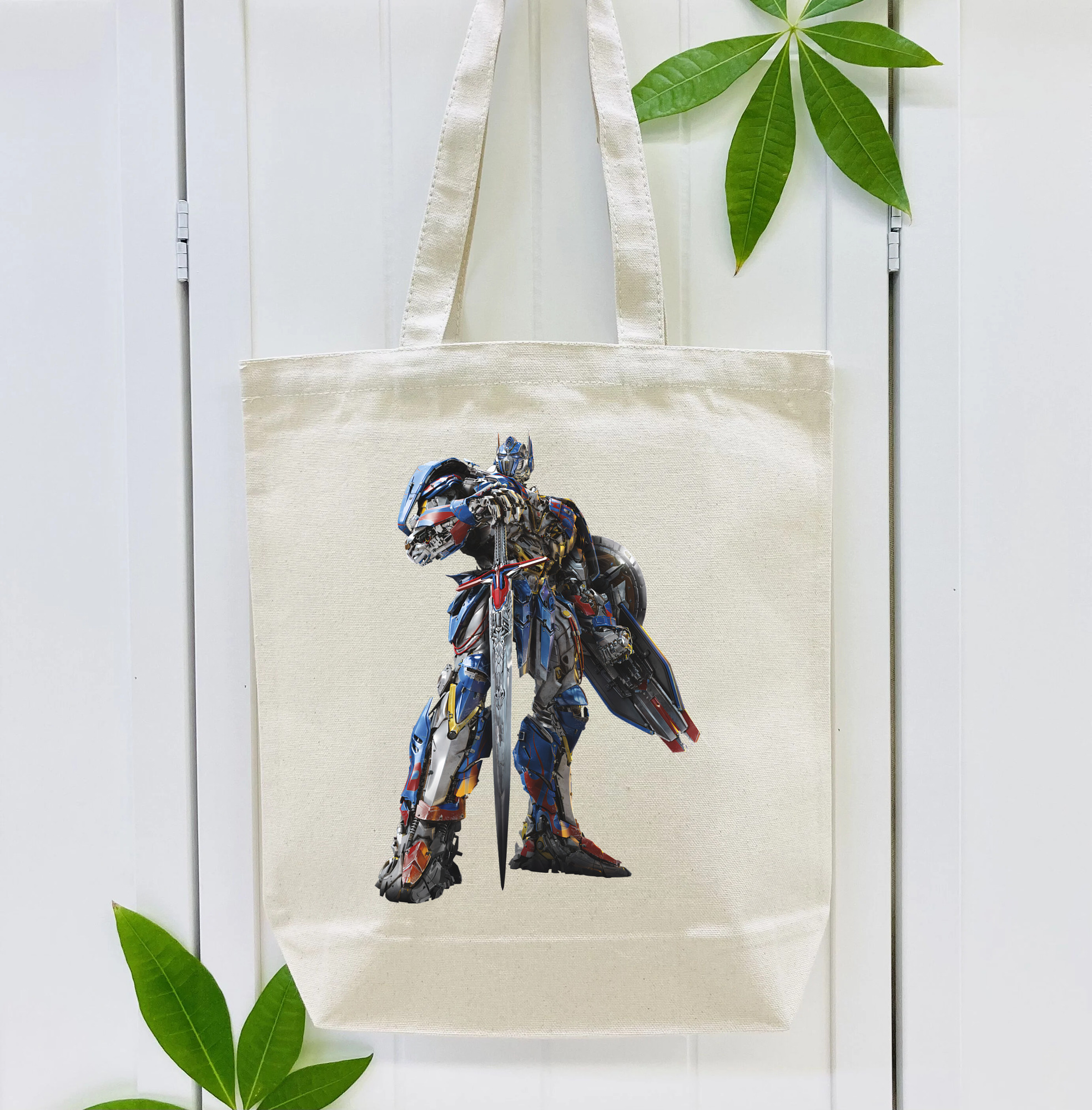 Transformers トランスフォーマー 縦型キャンバス生地手提げバッグ　トートバッグ