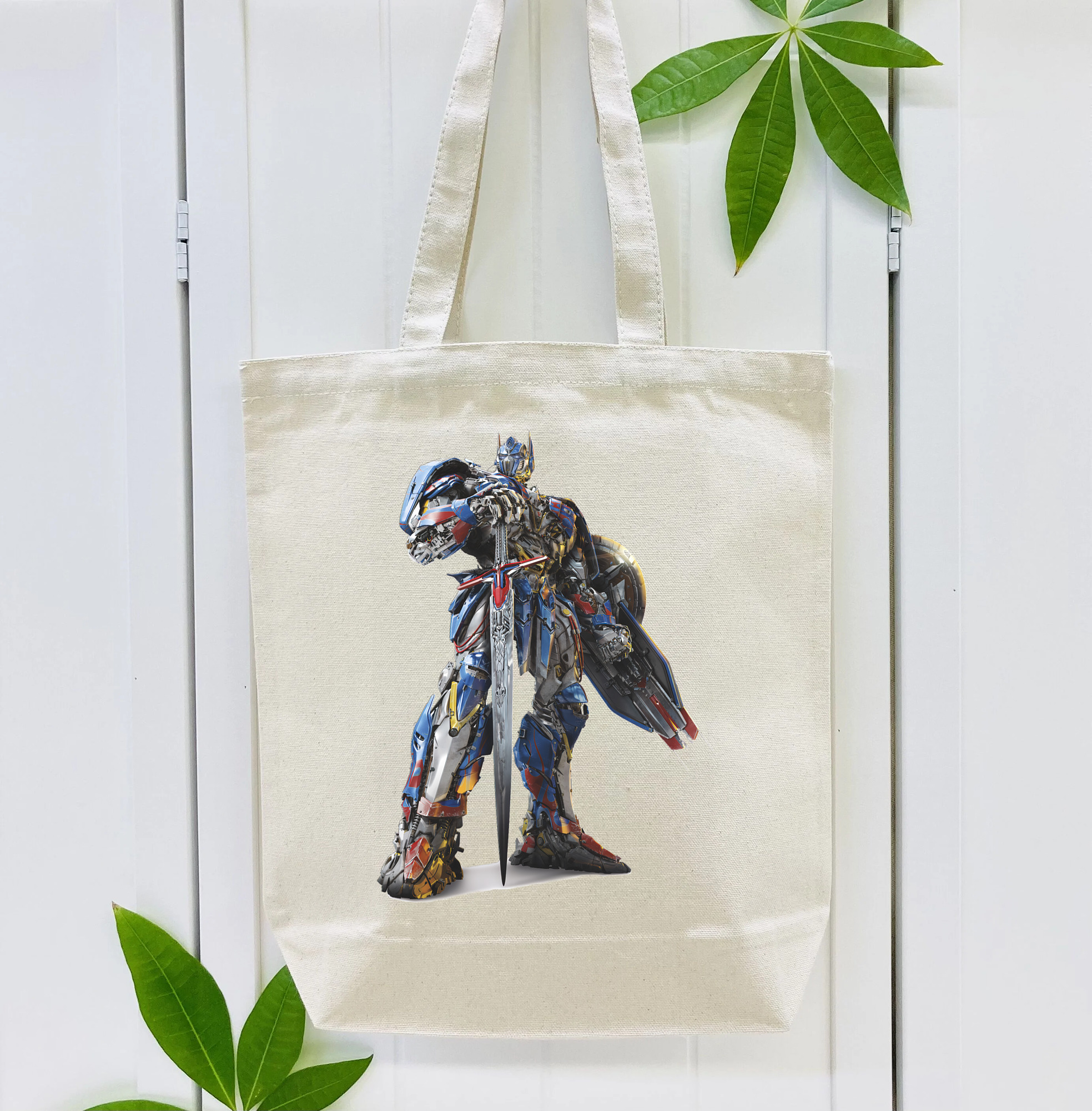 Transformers トランスフォーマー 縦型キャンバス生地手提げバッグ　トートバッグ