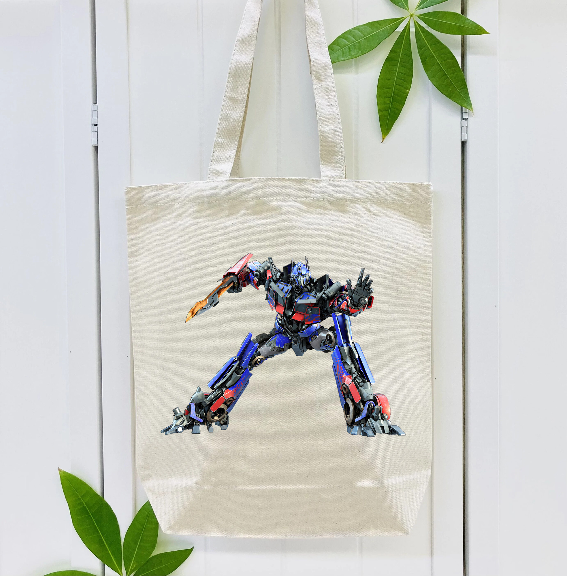 Transformers トランスフォーマー 縦型キャンバス生地手提げバッグ　トートバッグ