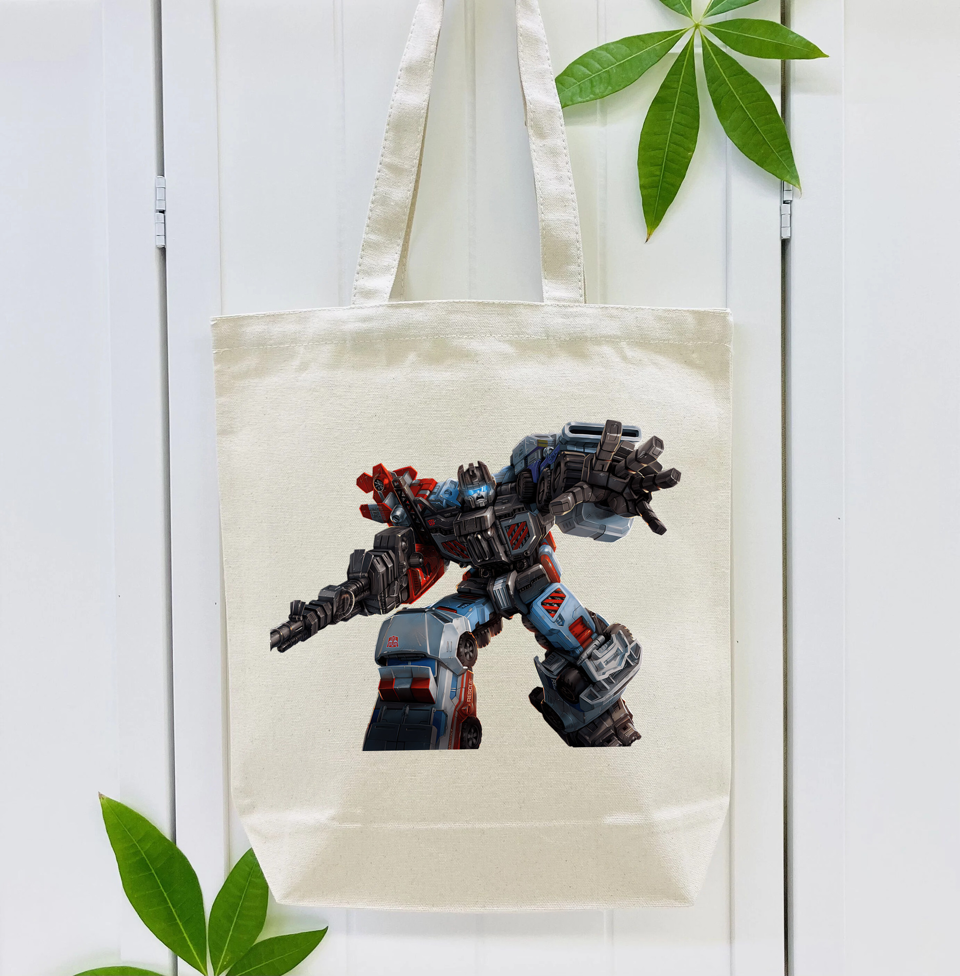 Transformers トランスフォーマー 縦型キャンバス生地手提げバッグ　トートバッグ